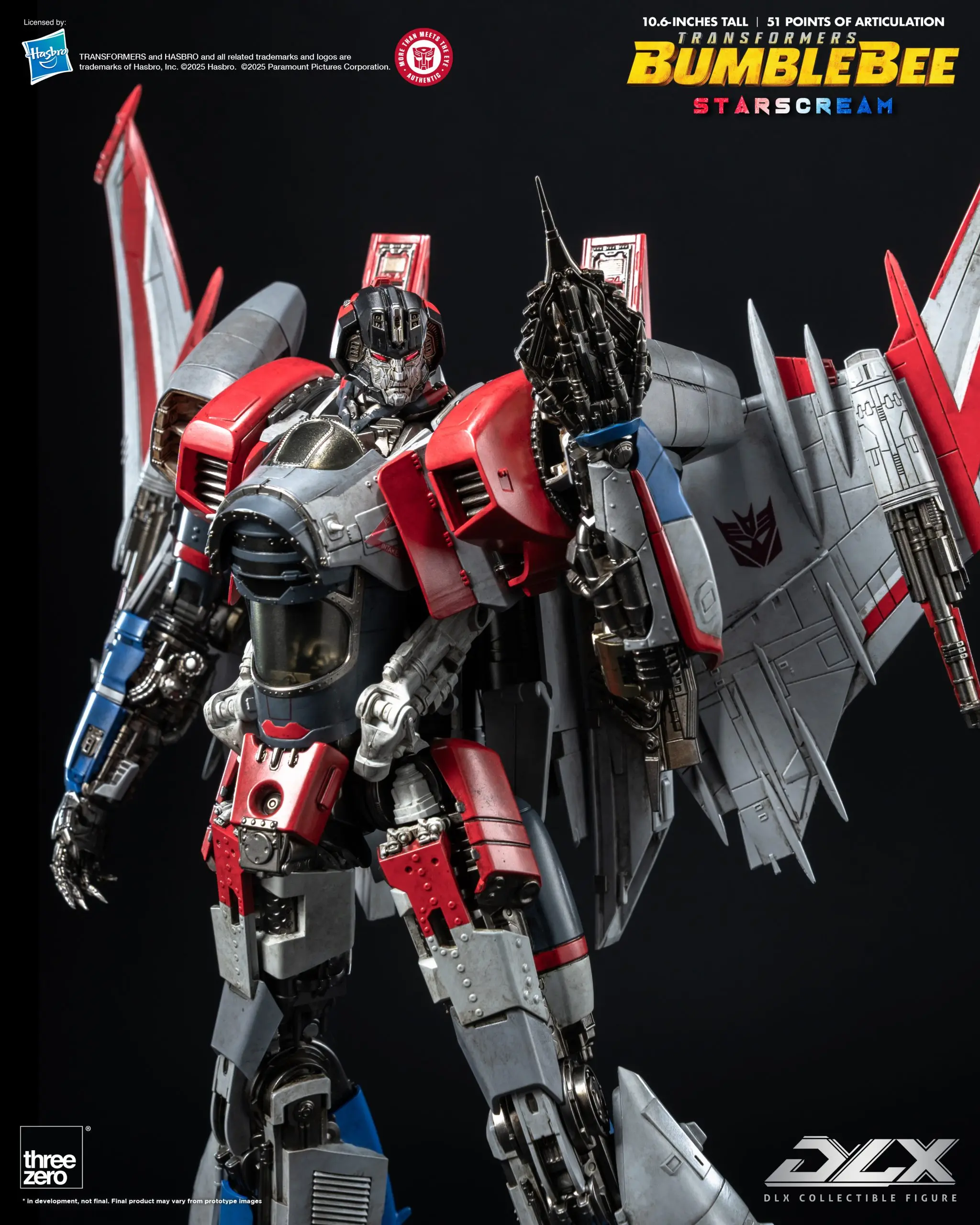 Threezero - Transformers: Bumblebee DLX Starscream 3Z09430W0 (Licensed) Statue