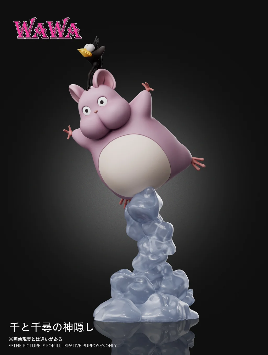 Spirited Away Hayao Miyazaki Desk Decoration Series Flying Boh Mini Figurine Statue(GK) -WAWA Studio 