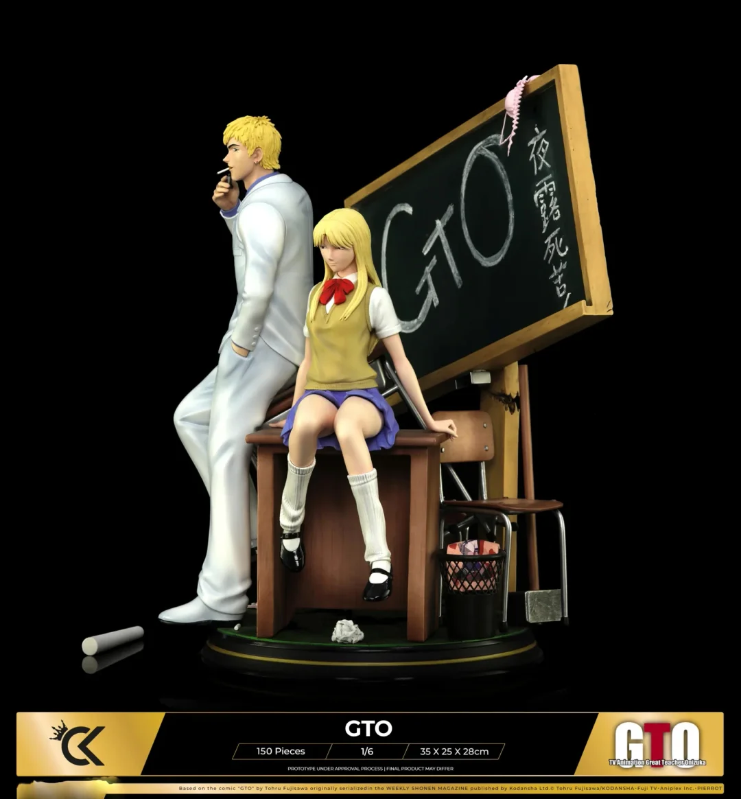 IN-STOCK-Cartoon Kingdom Studio- Eikichi Onizuka & Urumi Kanzaki - Great Teacher Onizuka(Licensed)1/6Statue(GK) 