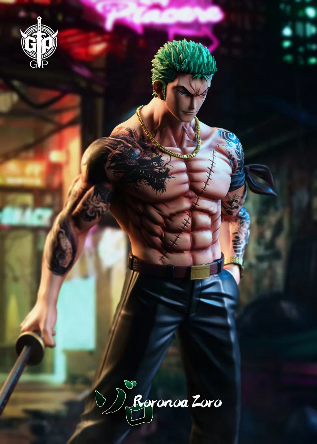 GP Studio - Teddyboy Series Nine Dragons Zoro One Piece Statue