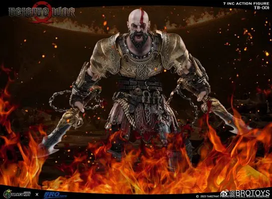 God of War Kratos ACTION FIGURE DEICIDE WAR DELUXE EDITION TB001 -Brotoys Studio & TAKETHAT Studio