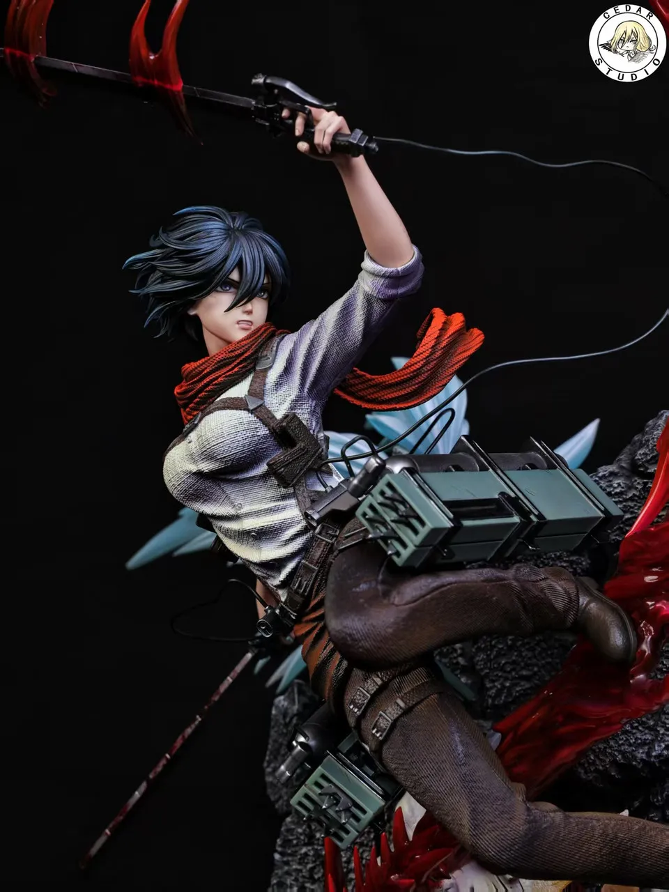 Cedar Studio -  Attack on Titan Mikasa Ackerman Statue 