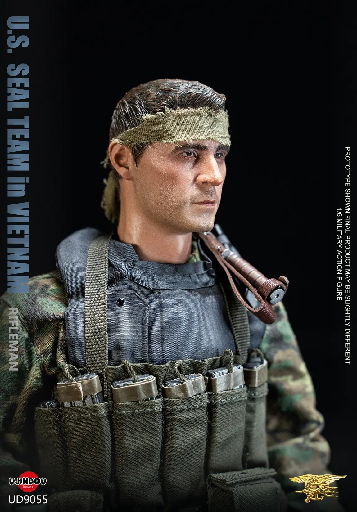 UJINDOU - 1/6 U.S. SEAL TEAM in VIETNAM RIFLEMAN UD9055 (Licensed) Statue(GK) 