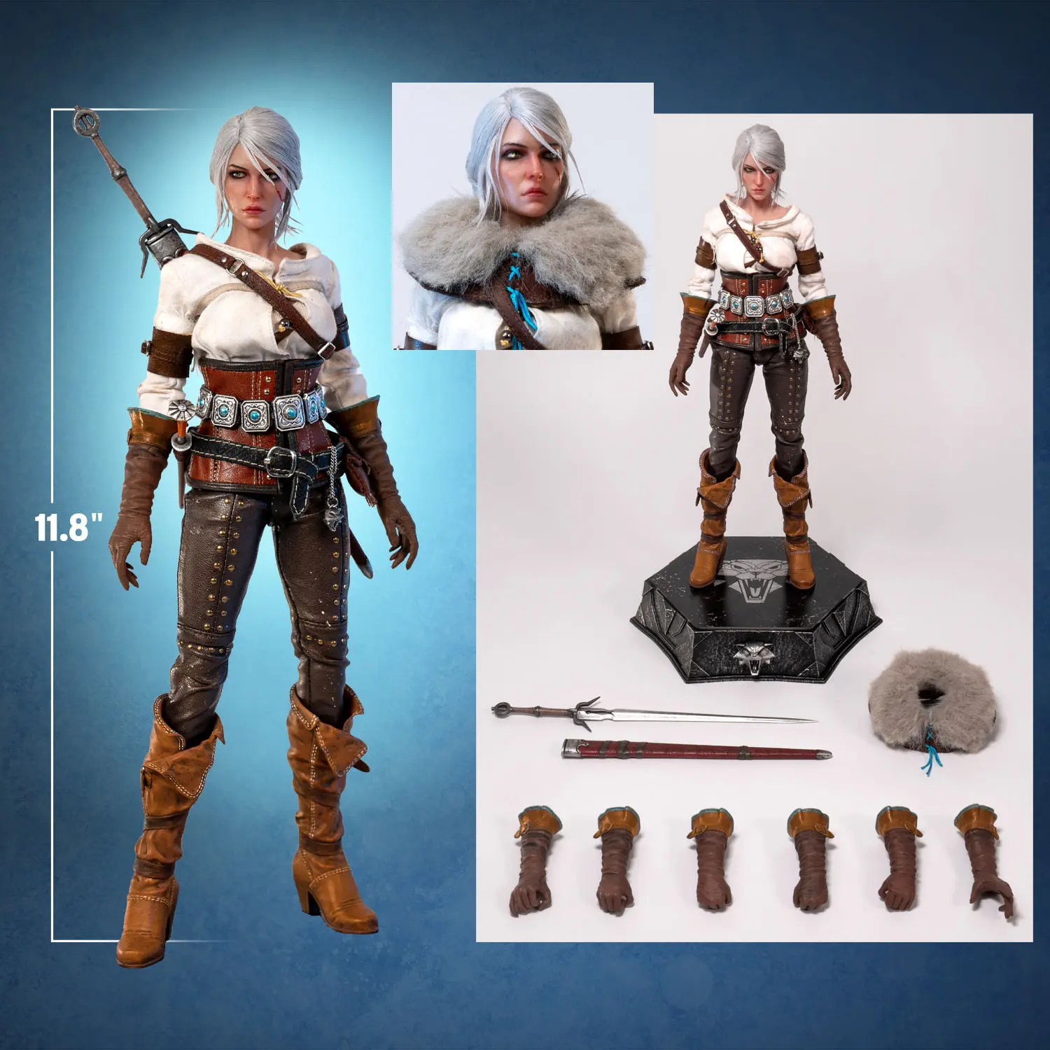 PureArts Studio - The Witcher 3: The Wild Hunt Ciri of the Cintra 1 / 6 Scale Action Figure(Licensed)