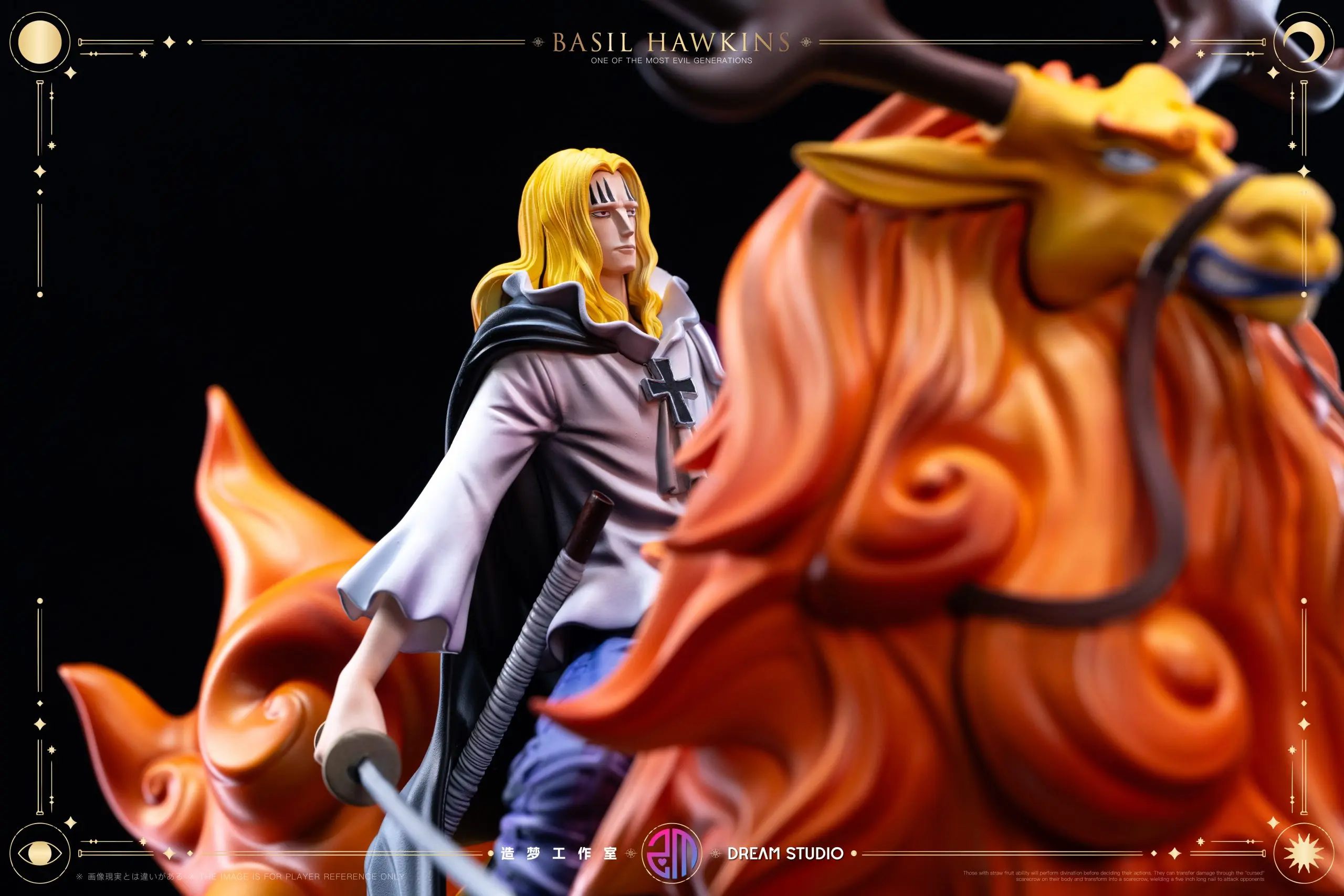 DREAM Studio - One Piece Onigashima Deer-Riding Hawkins Statue(GK)