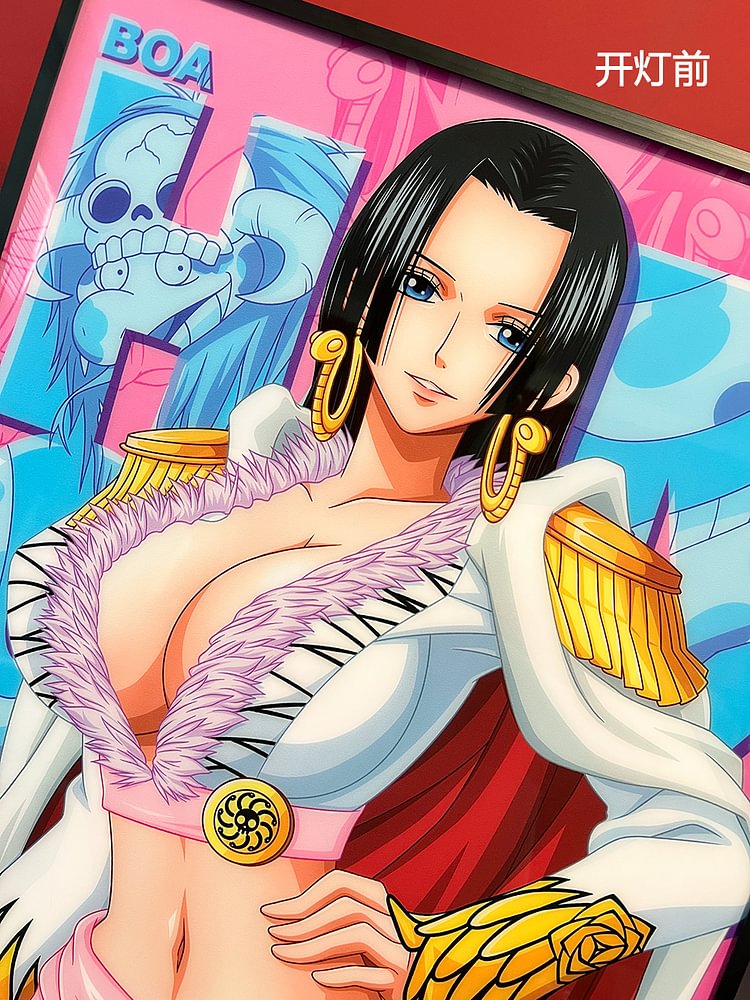  One Piece Decorative Painting of Boa Hancock in White Clothes Painting Scene(Adult 18+) IN STOCK Mystical Art Studio -KWII-GK