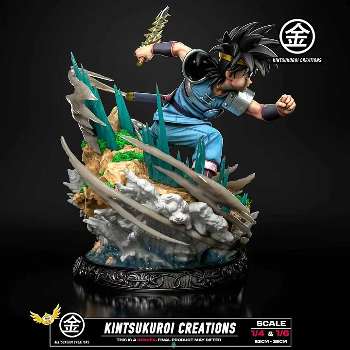 Kintsukuroi Creations - Other series - Dragon Quest Adventure of Dai with LED 1/4 & 1/6 Statue(GK)