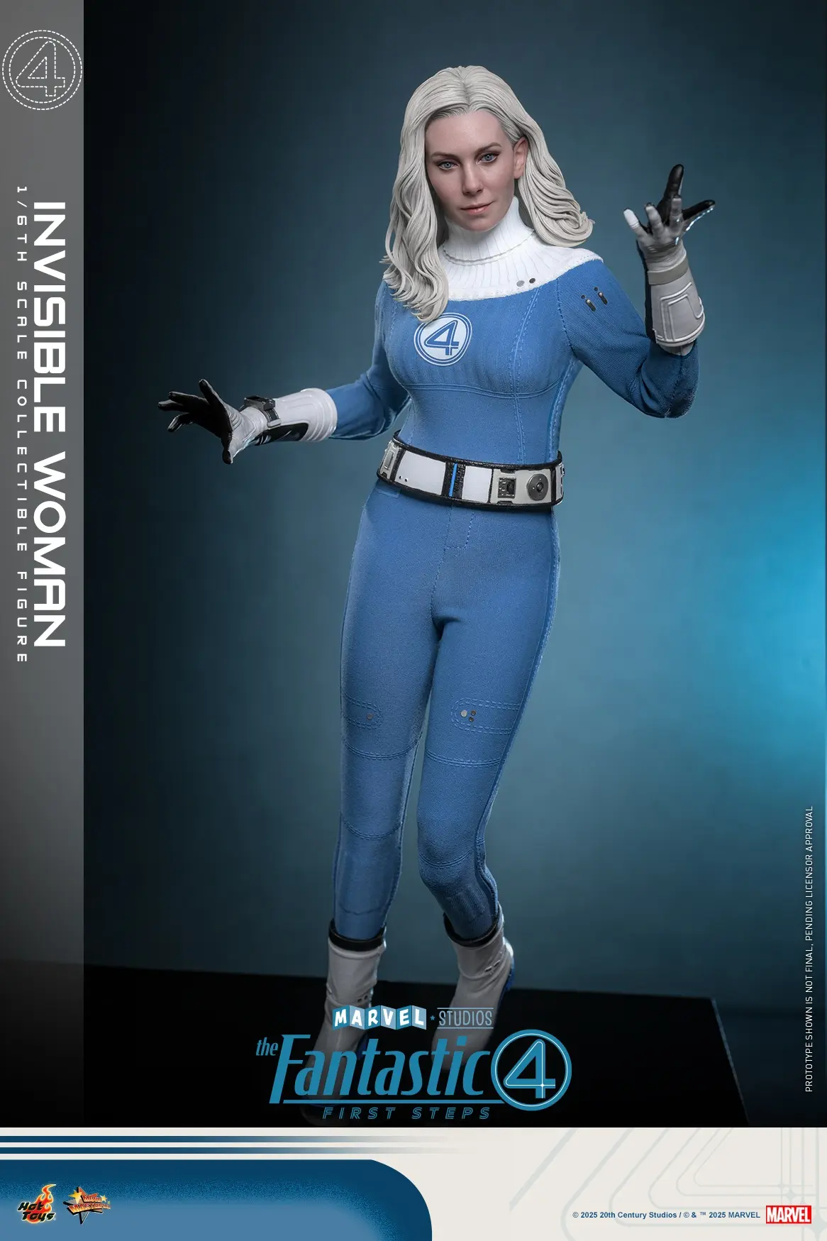 Hottoys - The Fantastic Four: First Steps Invisible Woman and H.E.R.B.I.E. 1/6th scale Collectible Figure Set MMS823 MMS824 (Licensed)Statue(GK)