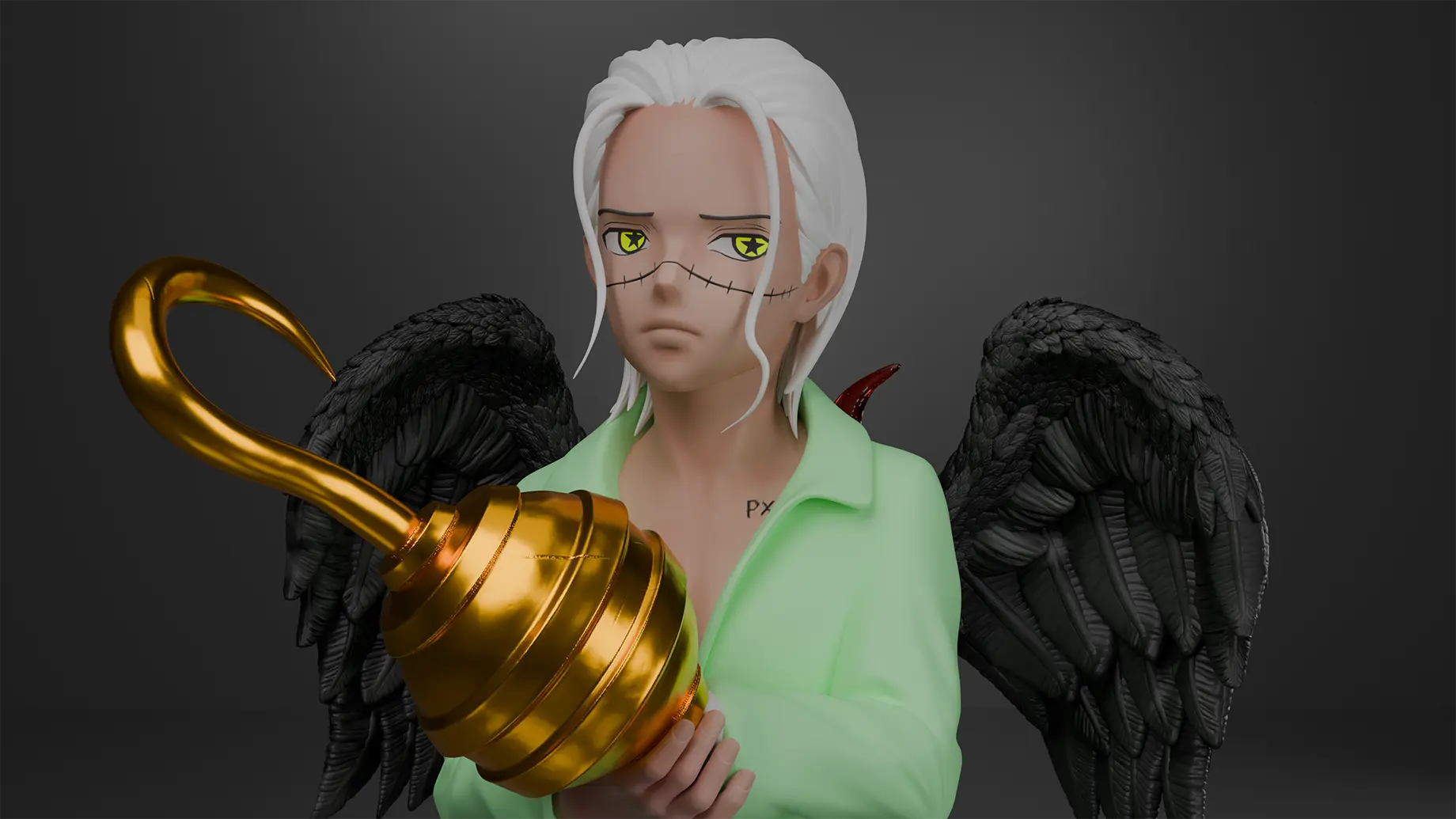 Super Guai Studio - One Piece Seven Seas #6 Seraphim Crocodile Statue(GK)