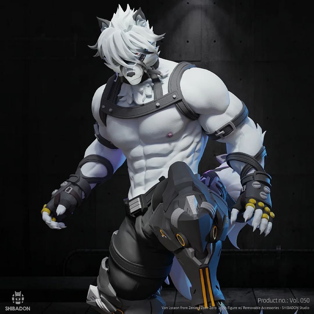 In stock-Zenless Zone Zero Von Lycaon Statue(GK) (Adult 18+) Statue(GK)-Shibadon Studio