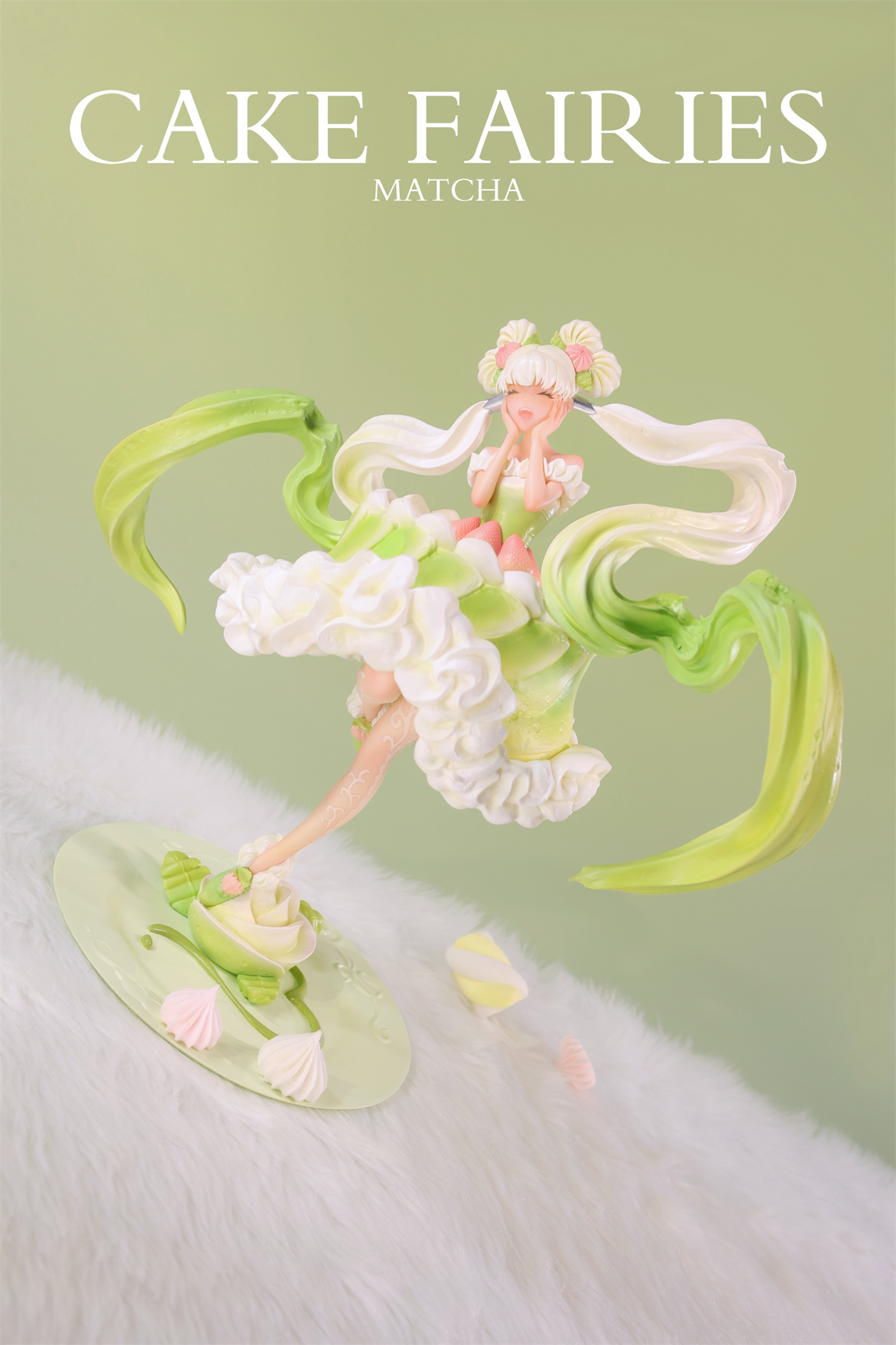 Cake Fairies Strawberry & Matcha (Licensed) Statue(GK)-WeArtDoing Studio