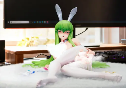 Beast Studio - Bunny Girl C.C. Who Gets Penetrated Code Geass: Lelouch of the Rebellionm Statue