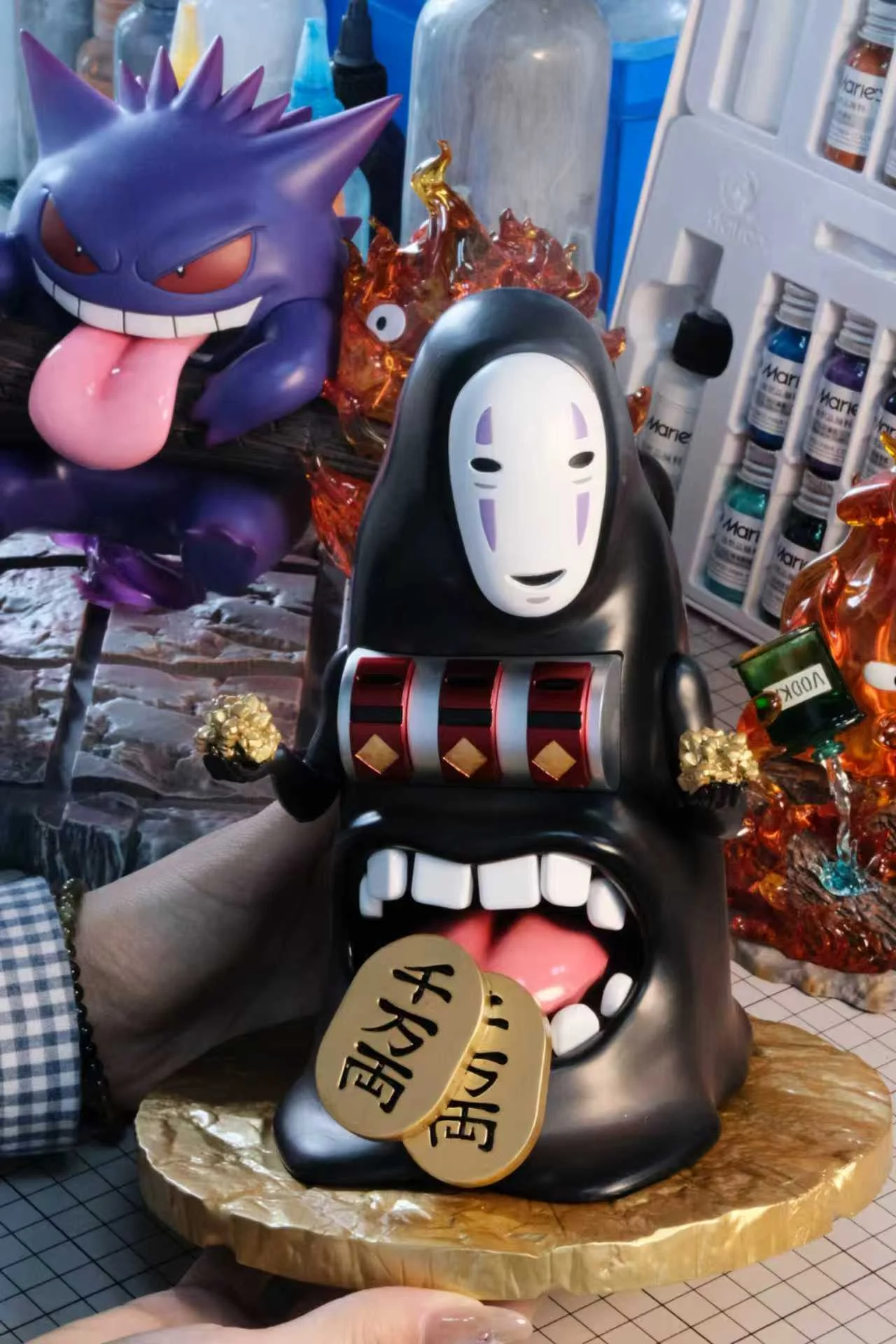 MMLAND Studio - No-Face with a Money-Spitting Machine Spirited Away Statue
