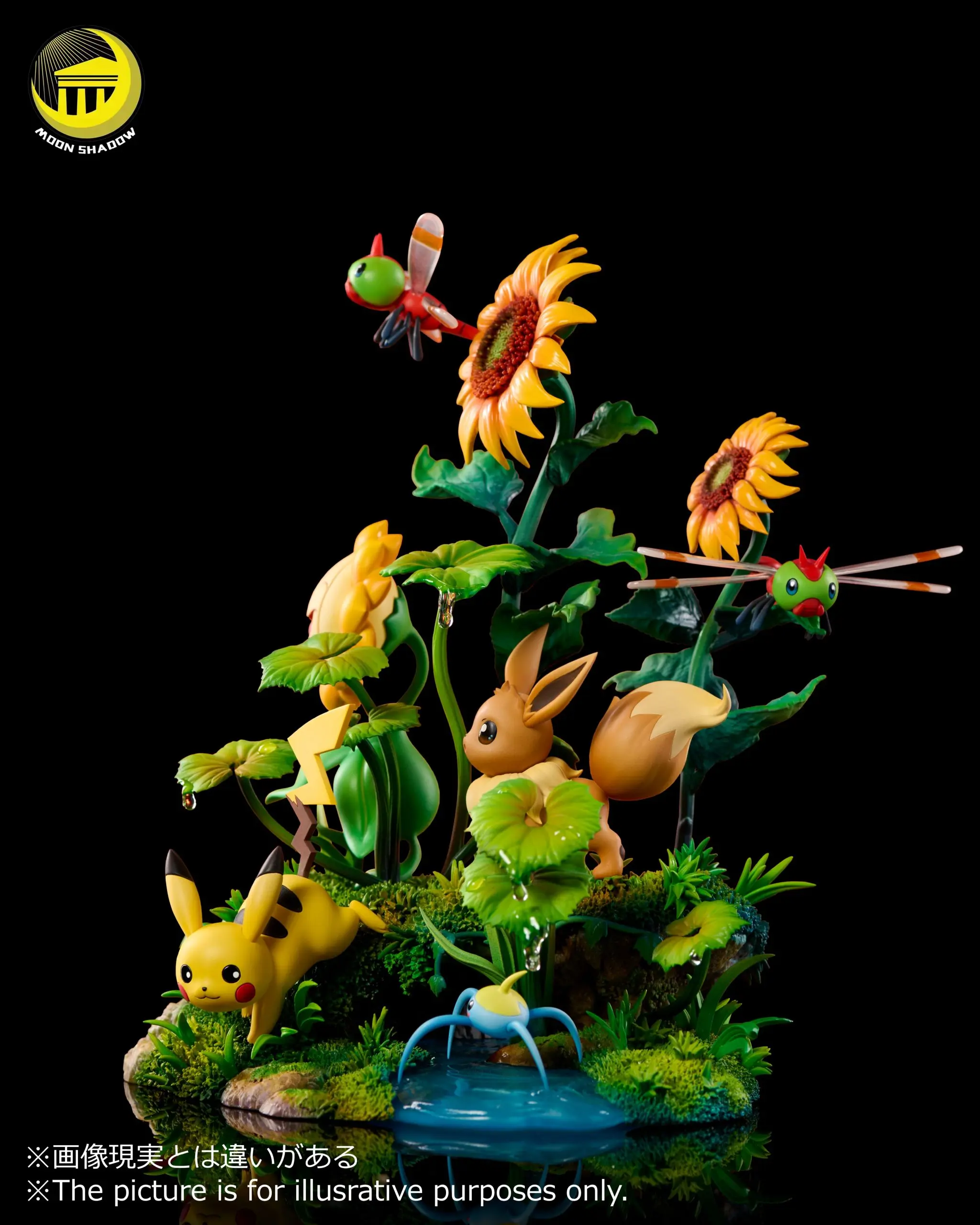 MoonShadow Studio - Pokemon Nature Series Eevee #5 Eevee and Pikachu Scene Statue(GK)