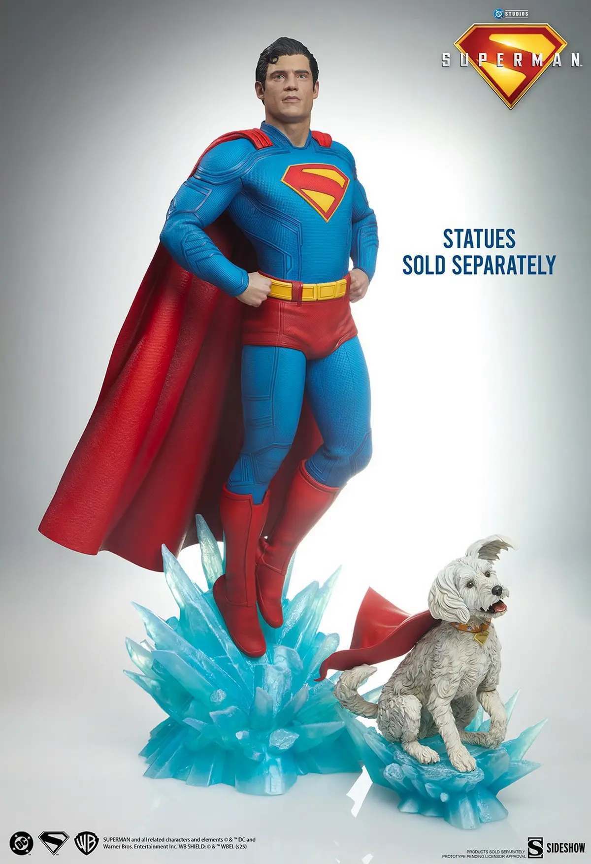 Collectibles DC Comics Superman & Krypto 300982 300997 (Licensed)Statue(GK) -Sideshow Collectibles