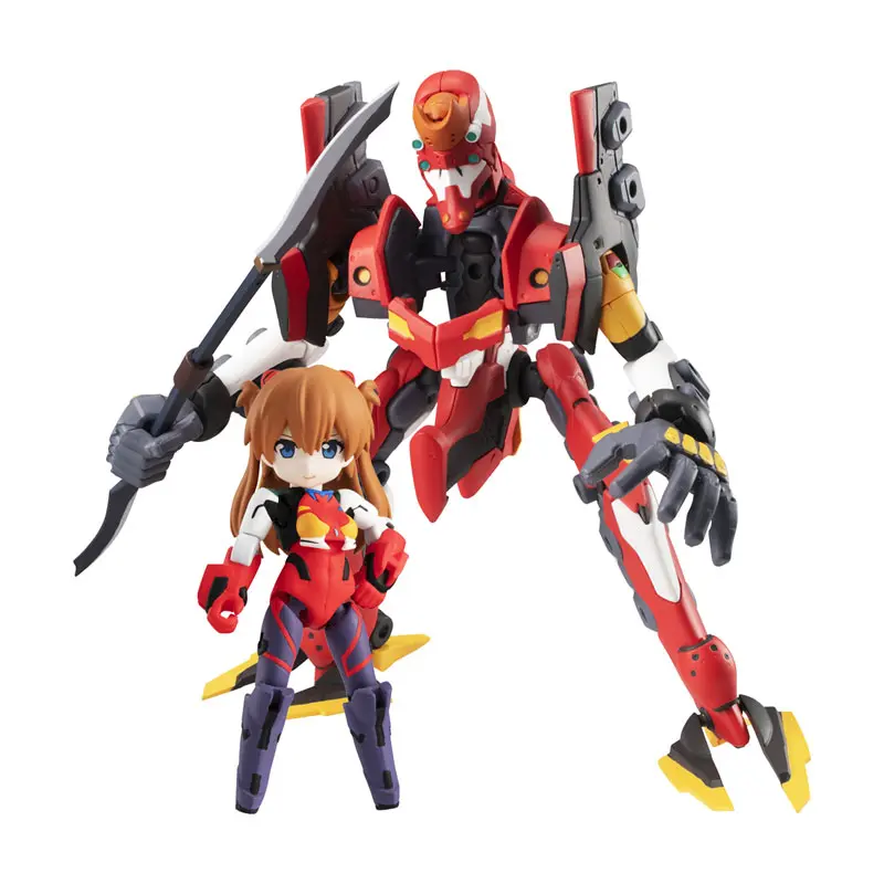 MegaHouse - Desktop Army Rebuild of Evangelion Asuka Langley Shikinami & Evangelion Unit-02 (Licensed)Statue(GK)