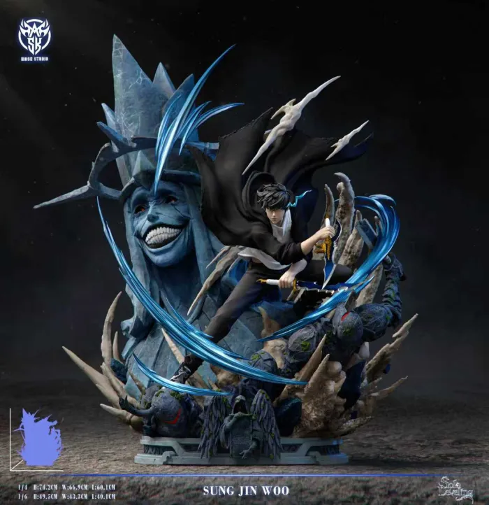 Mask Studio - Sung Jin Woo VS Statue of God Solo Leveling Statue