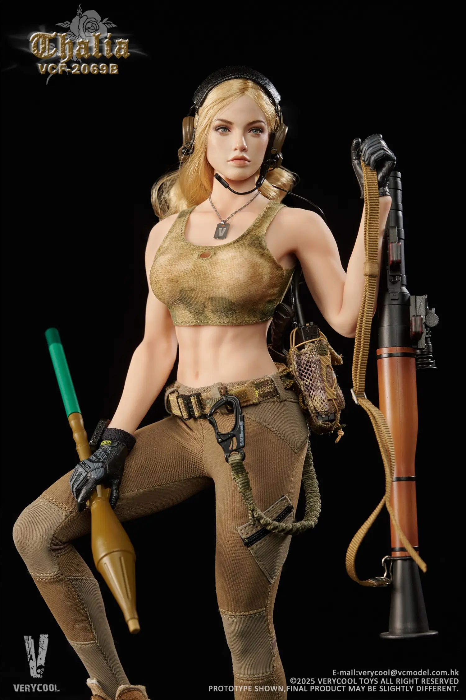 VERYCOOL -VCF-2069 Desert female soldier -Thalia (Licensed) 1/6 Scale Action Figure 