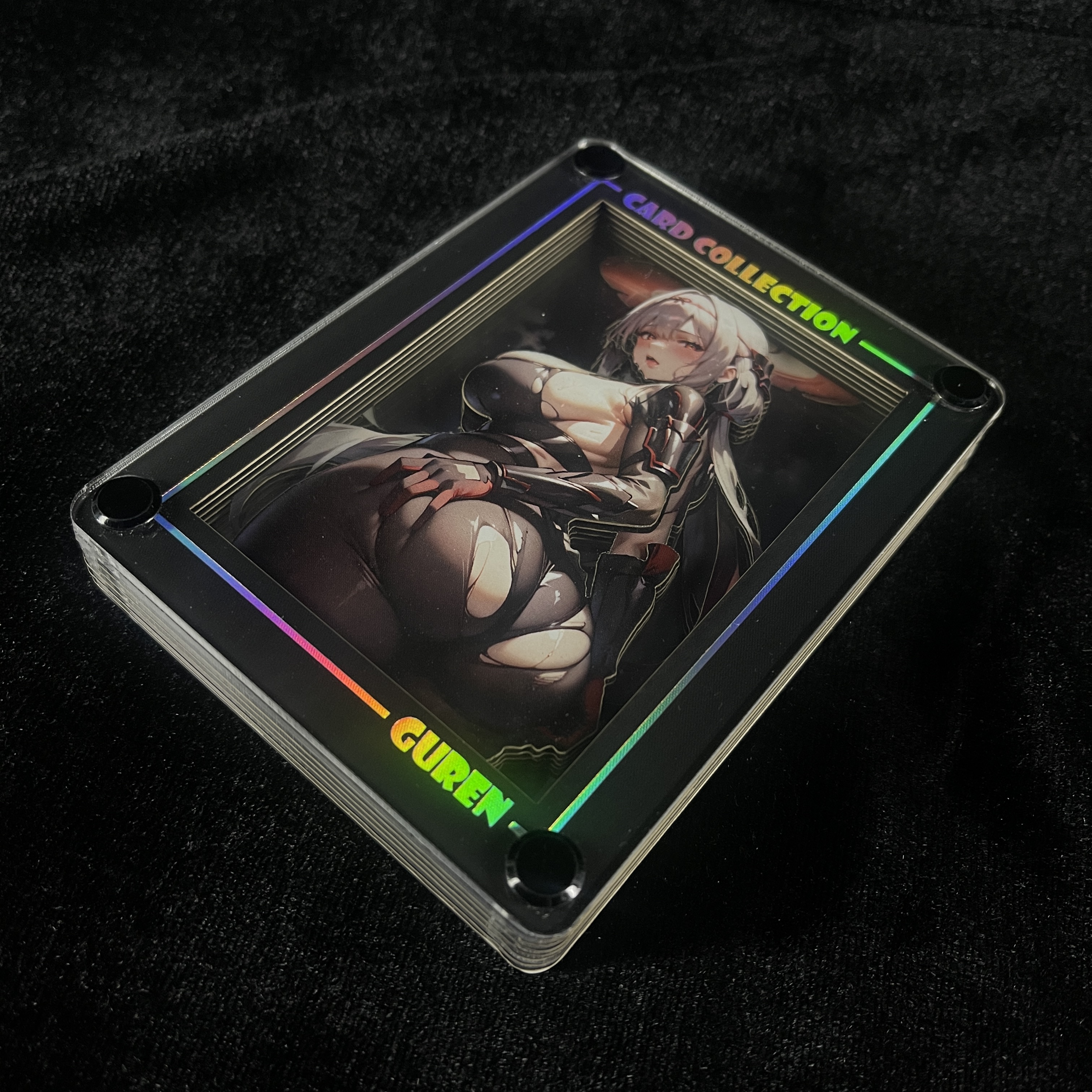 B&W Studio NIKKE Red Lotus Black Desktop Decorative Card Brick In stock