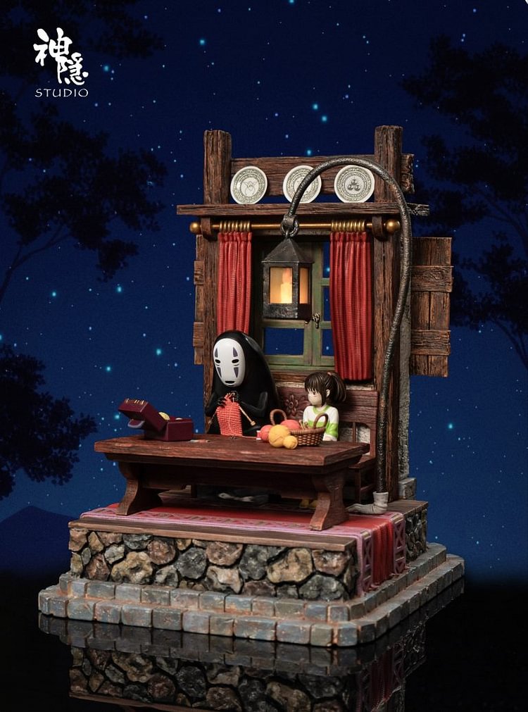  Spirited Away Silhouette Moment Series Spirited Away No-Face Man & Chihiro Ogino Statue(GK)Shen Yin Studio -KWII-GK