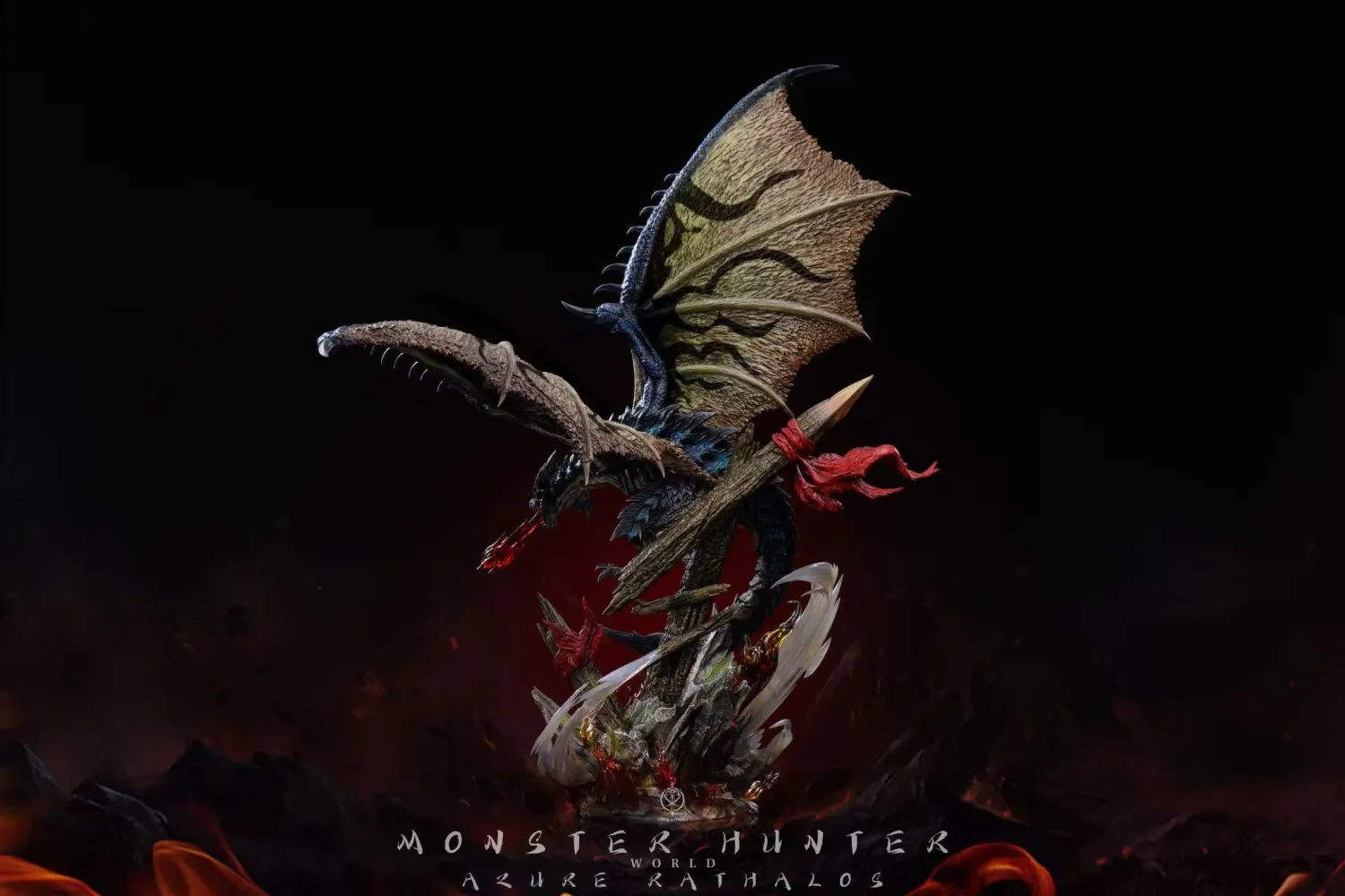 Edge Studio - Monster Hunter Rathalos & Silver Rathalos & Arure Rathalos Statue