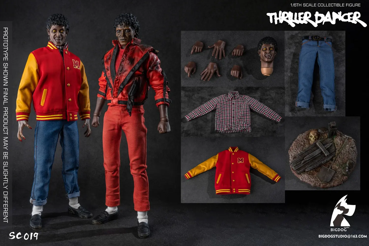 BIGDOG Studio - Michael JacksonThriller dancer Single version 1/6 Mobile Collection Soldier NOSC018 NOSC019 Statue(GK)