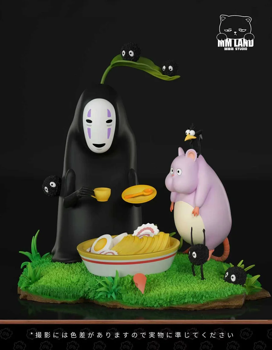 MMLAND Studio - No-Face and Boh's Picnic Spirited Away Statue 