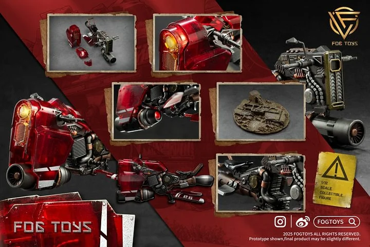 Moveable Vehicle Falcon Translucent VER. 01FT (Licensed) 1/12 Action Figure - FOGTOYS 