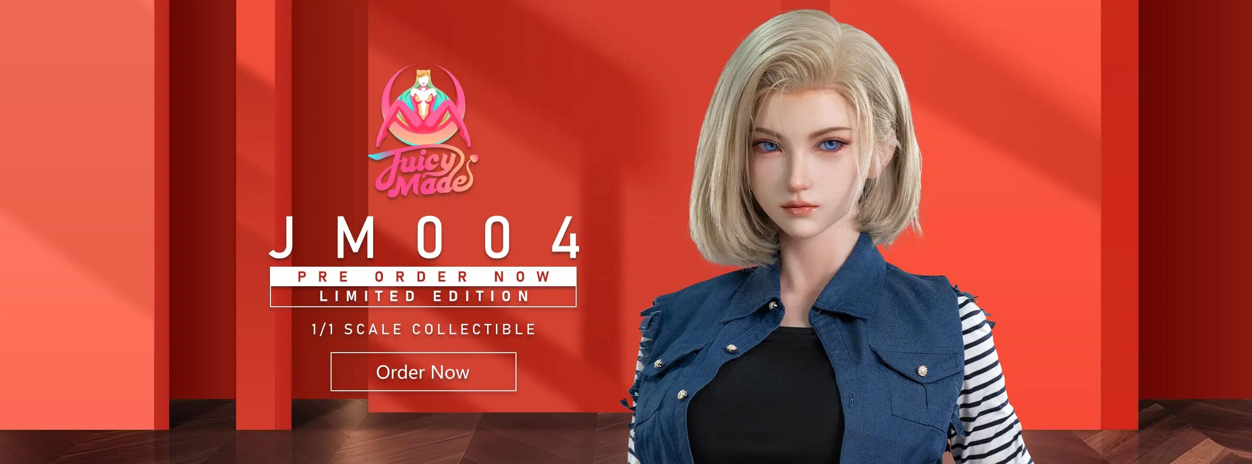 Juicy Made Studio - Dragon Ball 1/1 Life-Size JM004 Cyber ​​Battle Girl Collectible Action Figure(Adult 18+)