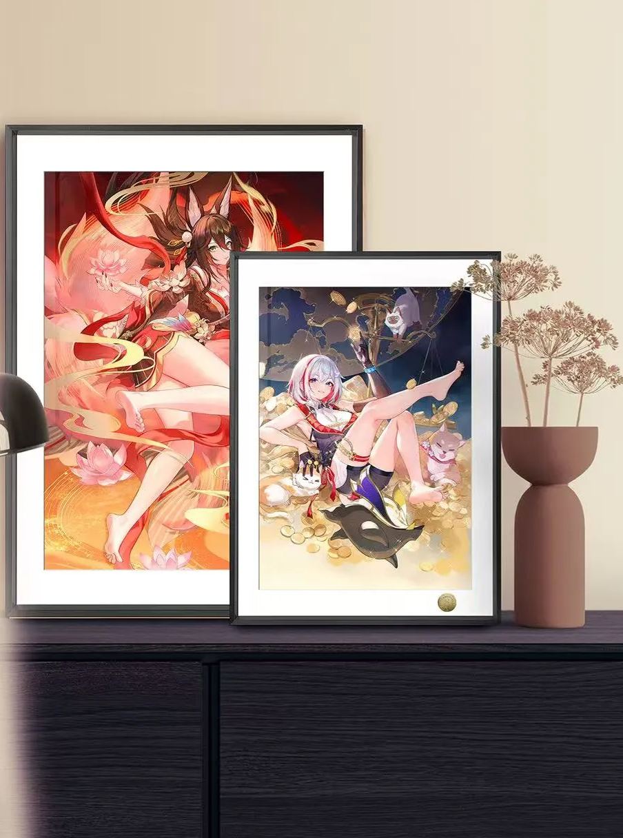 In stock Honkai Impact 3rd New Year Single Honkai Impact 3rd New Year Decoration Painting of Topa Tingyun Style Two options A Topa, B Tingyun-KWII-GK
