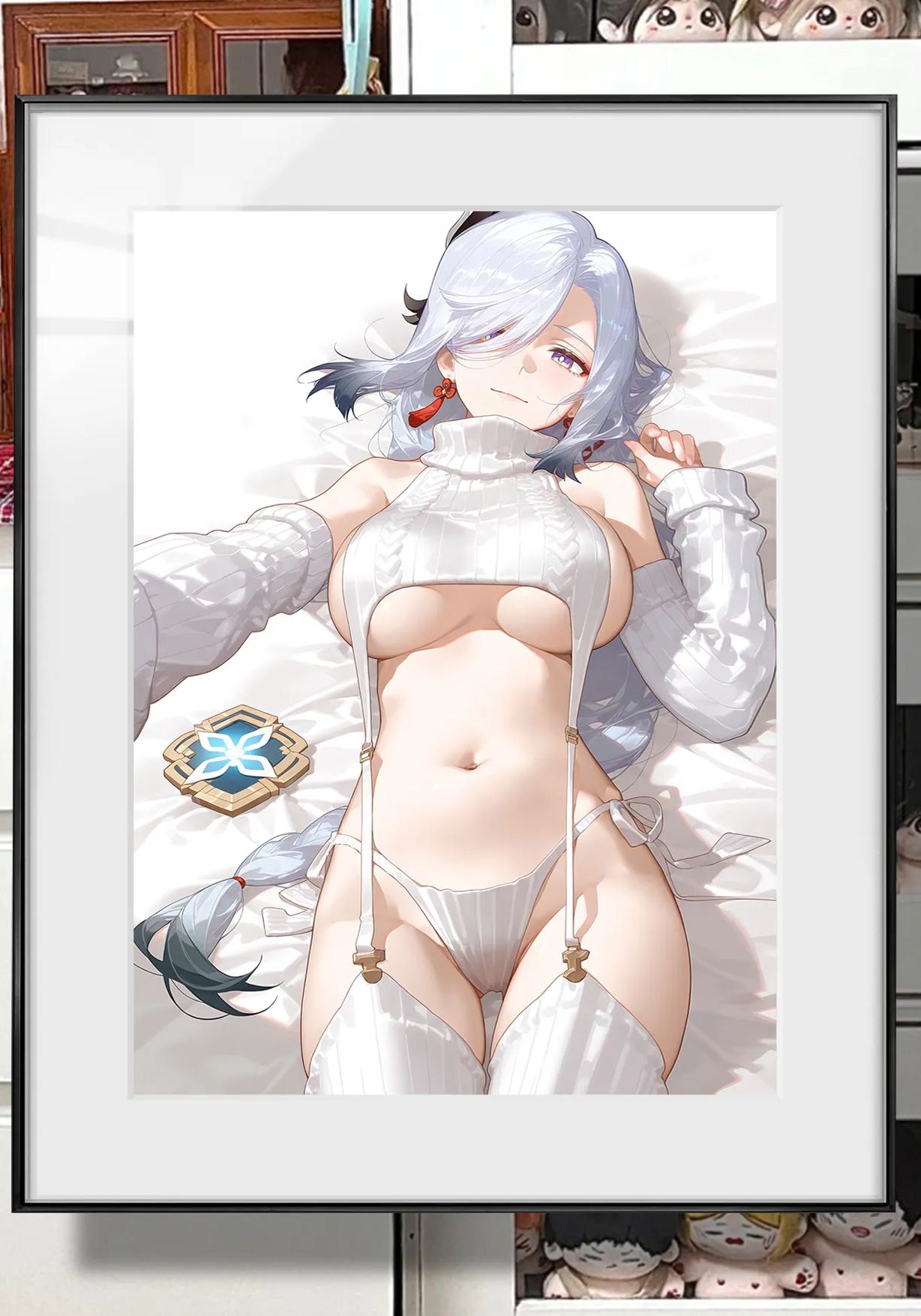 In stock Exhibition-level 8k ultra-clear finely mounted painting Title of work Sweater Shen He ———Finely mounted 40*50cm ———Nap blanket 150*100cm-KWII-GK