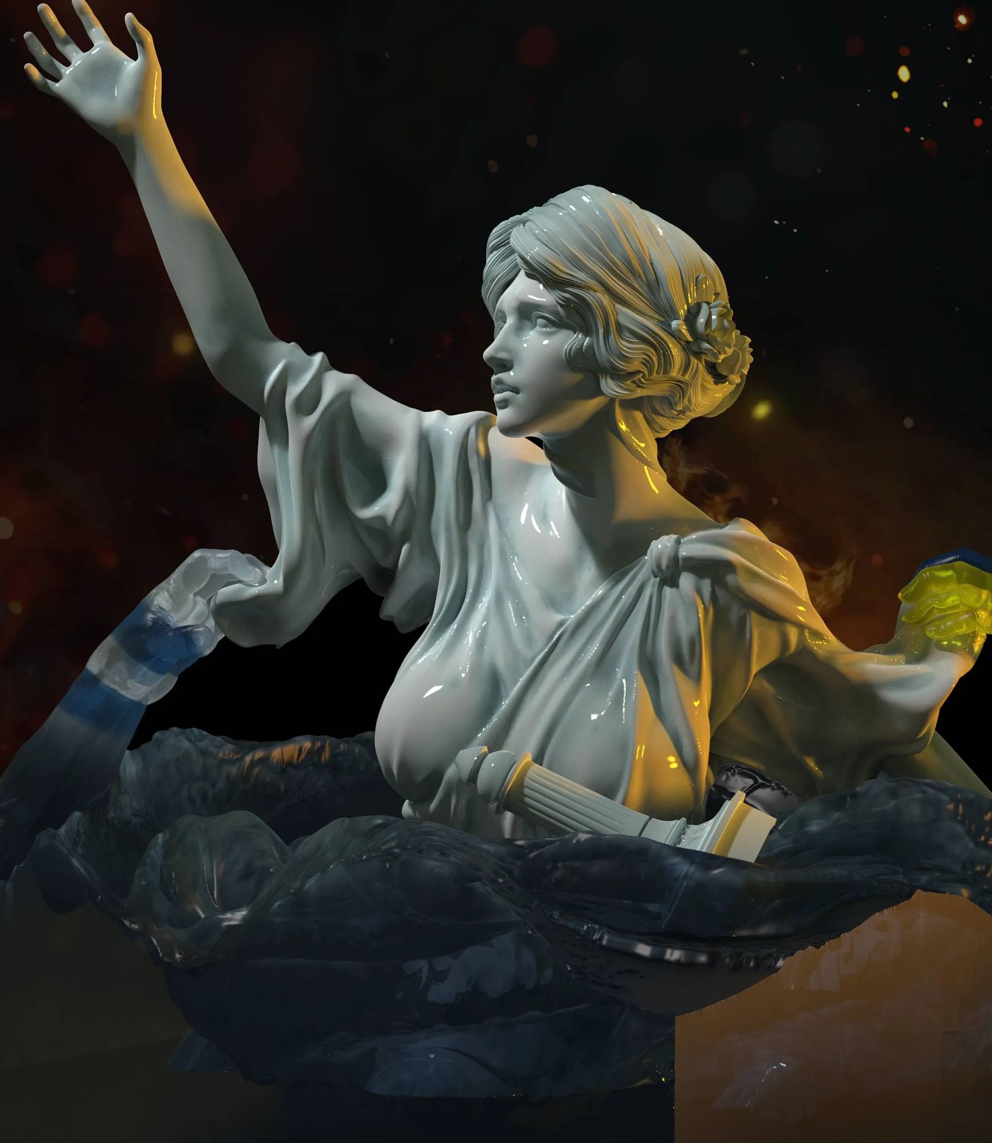 Pre-sale The second batch of the World Flow series of sculptures has been launched Vortex Size H13, L13, W13 (GK)-KWII-GK