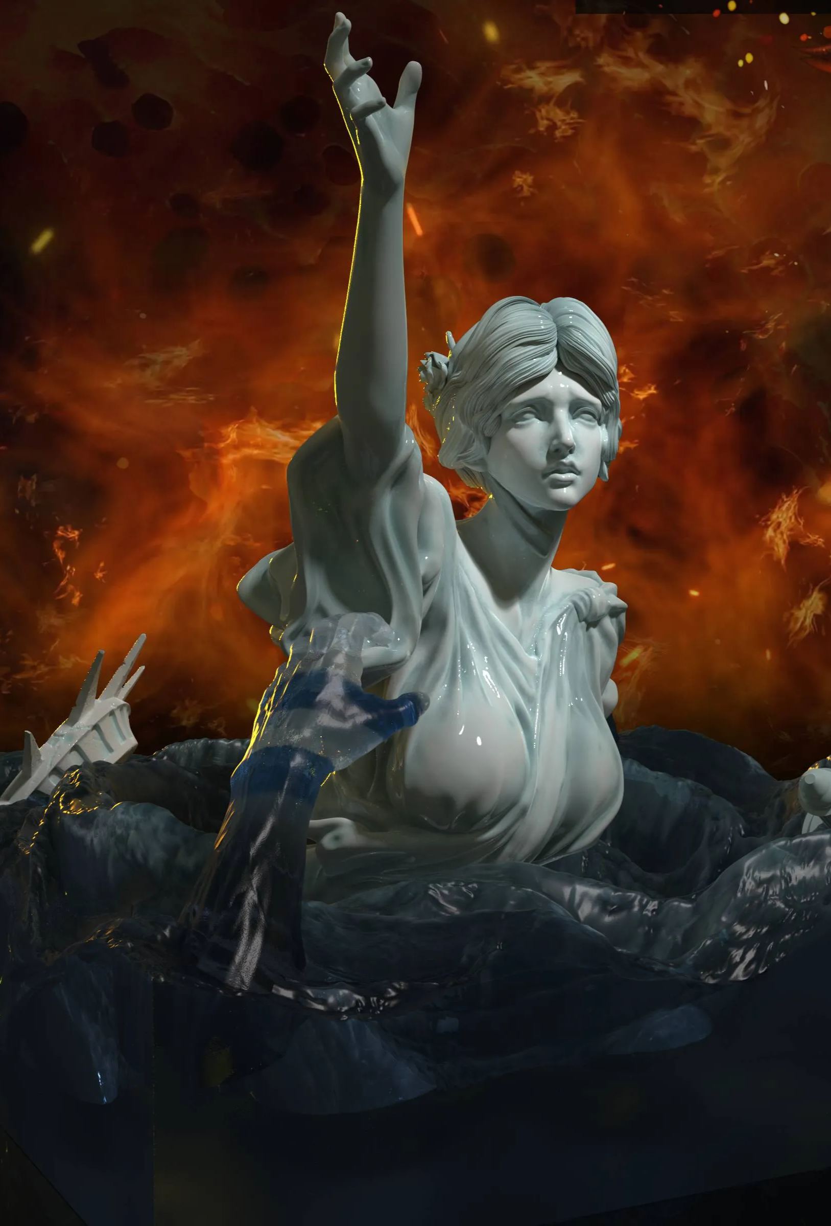 Pre-sale The second batch of the World Flow series of sculptures has been launched Vortex Size H13, L13, W13 (GK)-KWII-GK