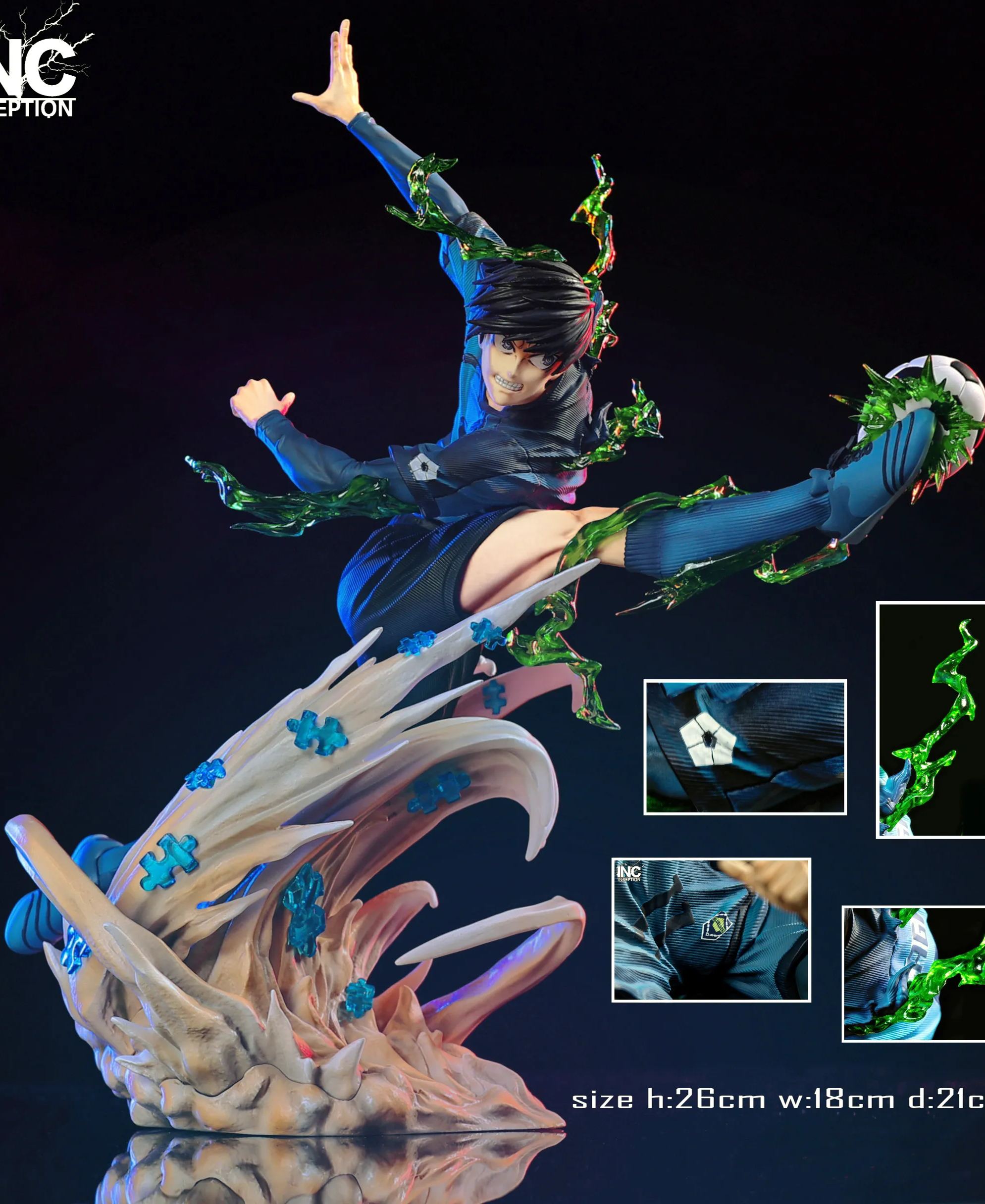 [Pre-sale] Blue Lock Project First Release Jieshiyi [Size]: Height 26cm Depth 21cm Width 18cm (GK)