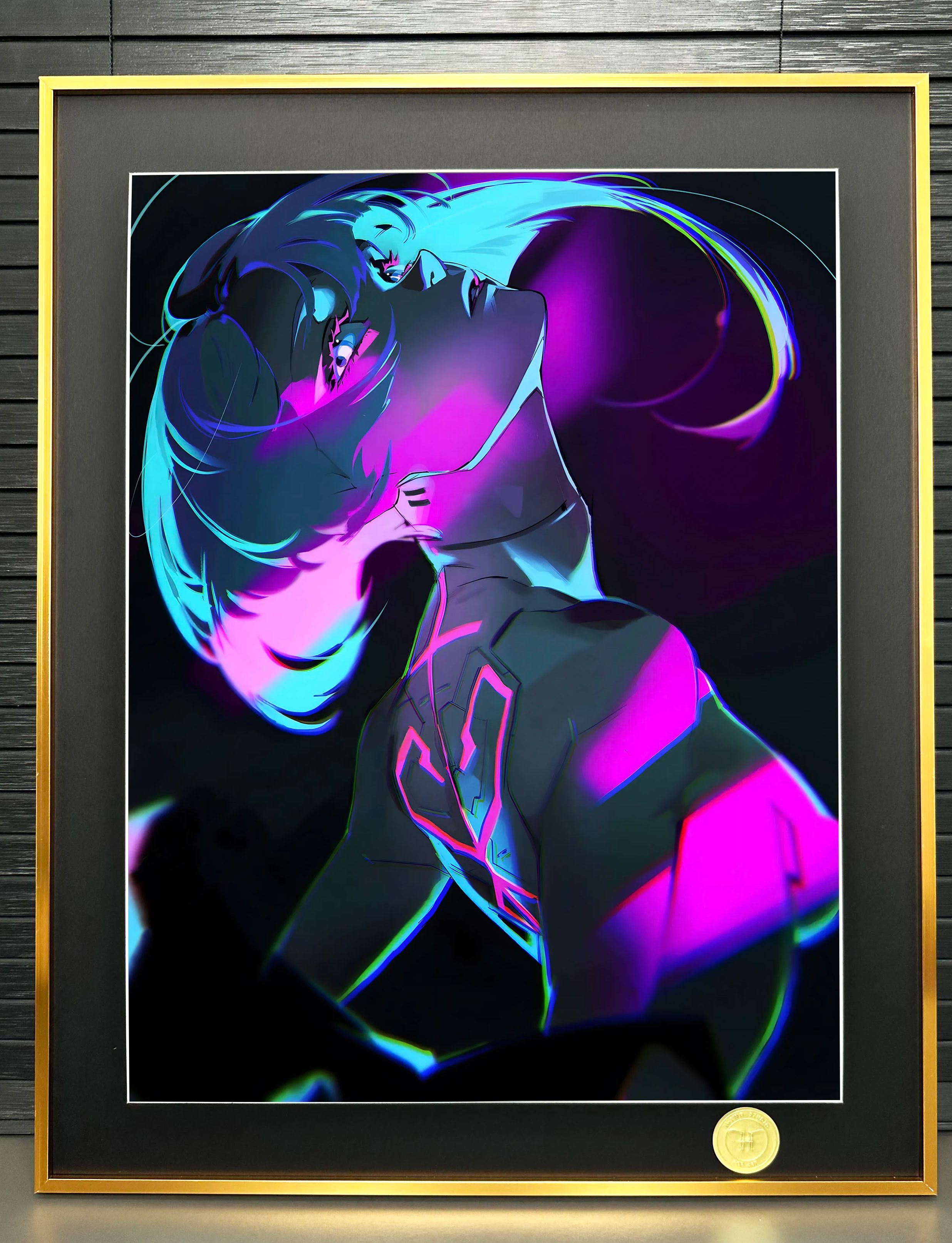 [In stock] "Lucy" Lucy Cyberpunk Edgewalker Decorative Painting Frame size: 50×40cm