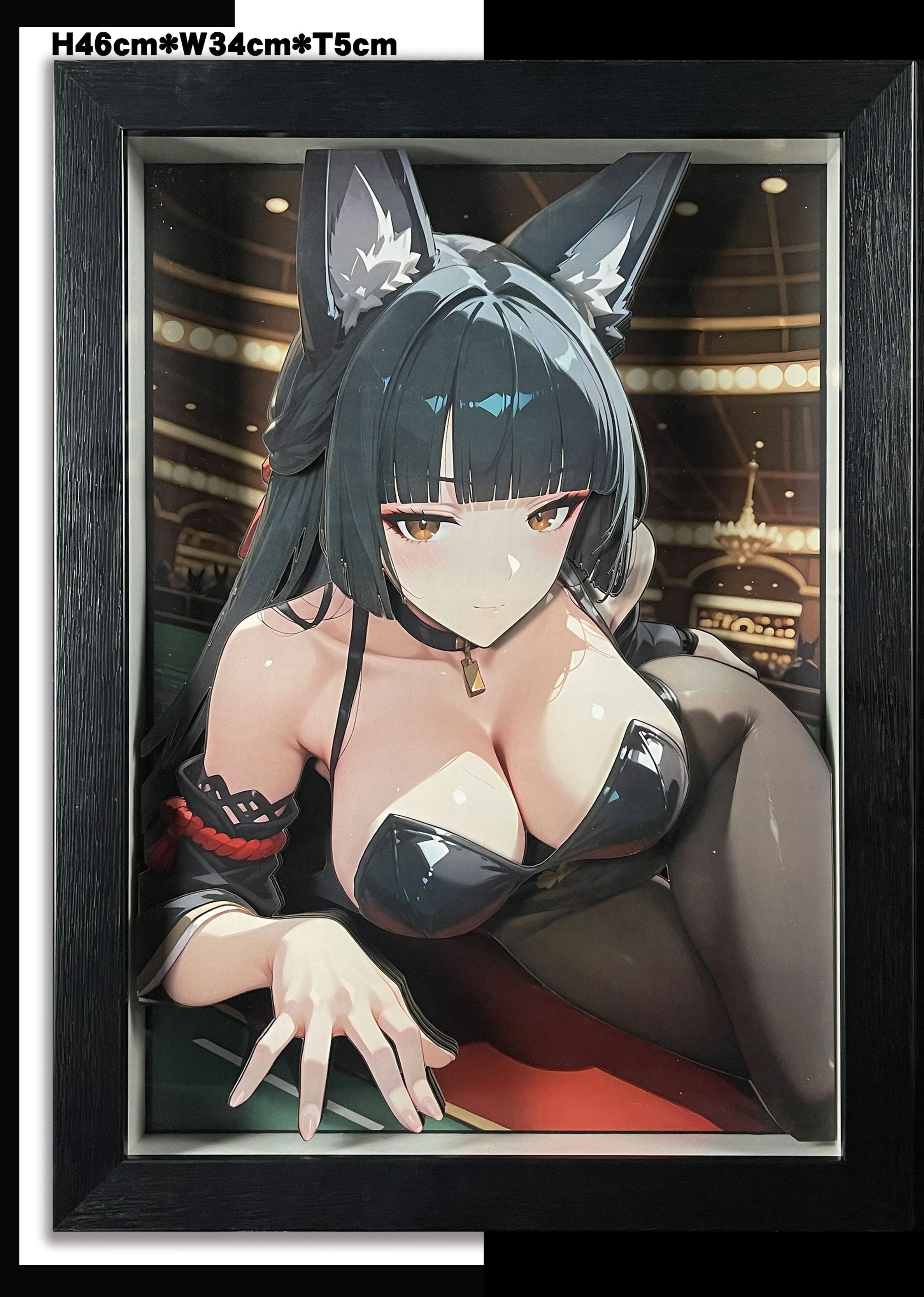 In stock  MHY Girls series 3D decorative painting, the third installment, Hoshimi Miyabi Size 46cm*34cm*5cm-KWII-GK