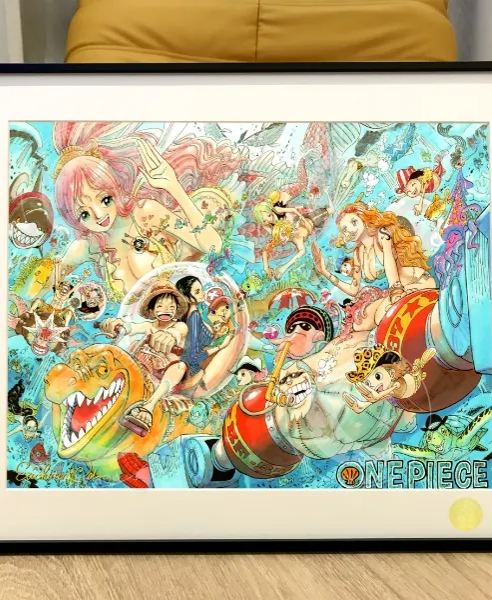 Starry Sky "Fishman Island" Pirate King Luffy White Star Robin Decorative Painting In stock