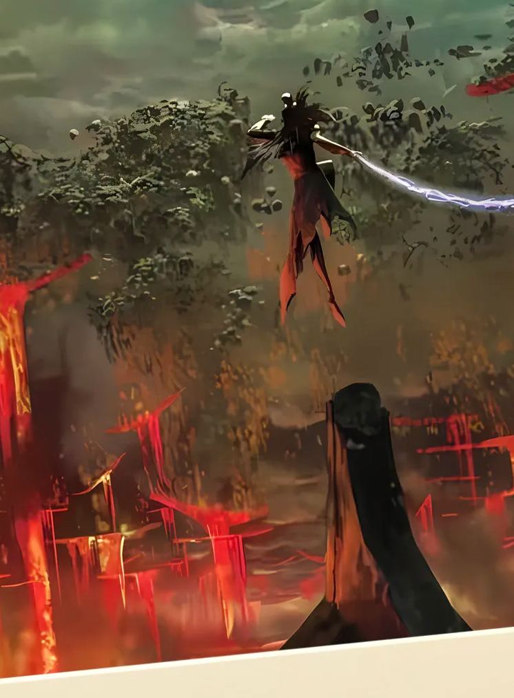 Nezha The Devil Boy Conquers the Dragon King Shen Gongbao decorative painting, in stock-KWII-GK