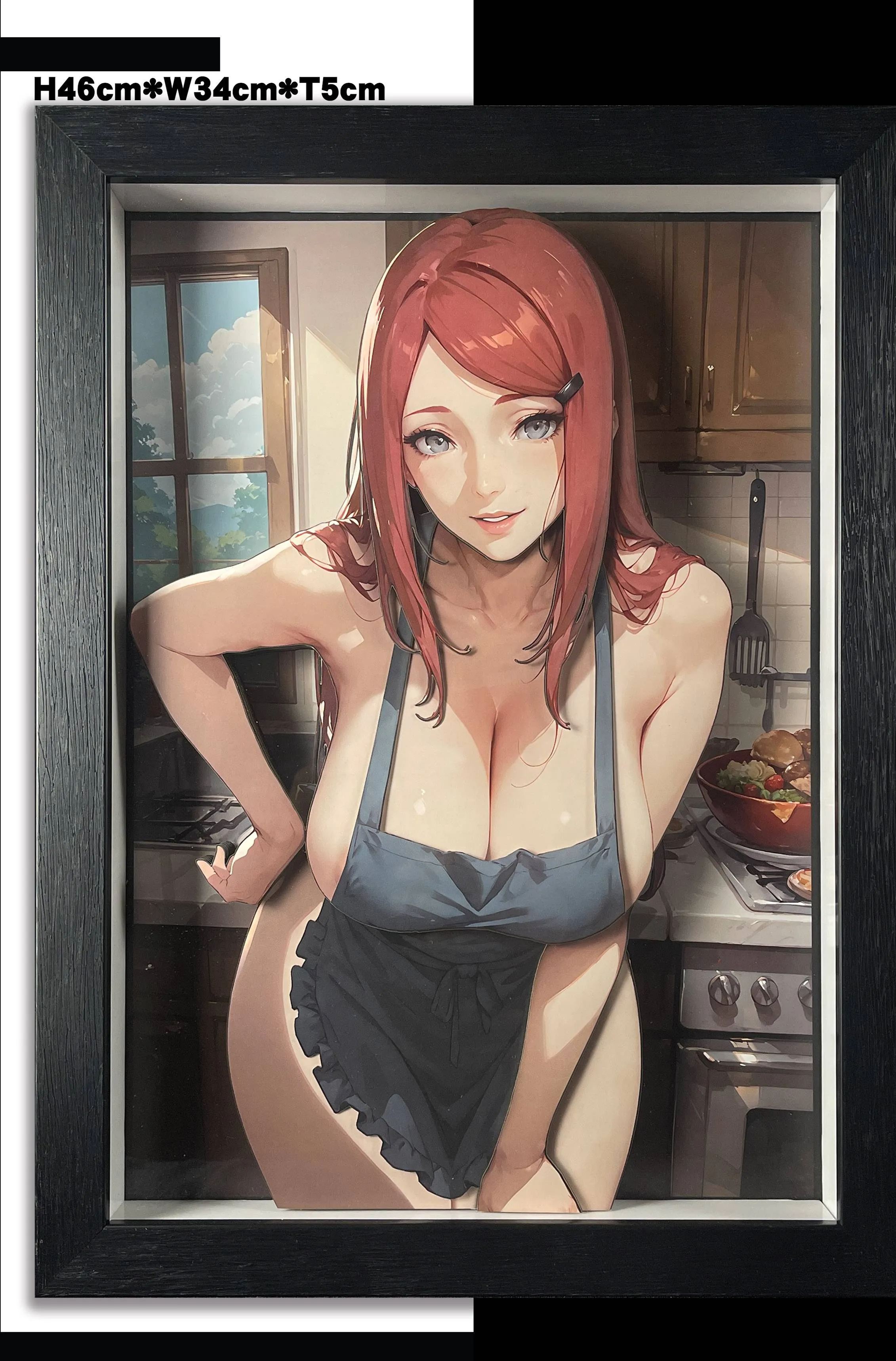 B&W Studio Uzumaki Kushina 3D Decorative Painting In stock