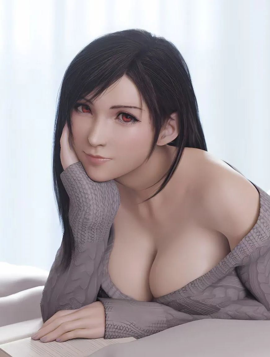 Sweater Tifa, Final Fantasy Tifa Decorative Painting In stock
