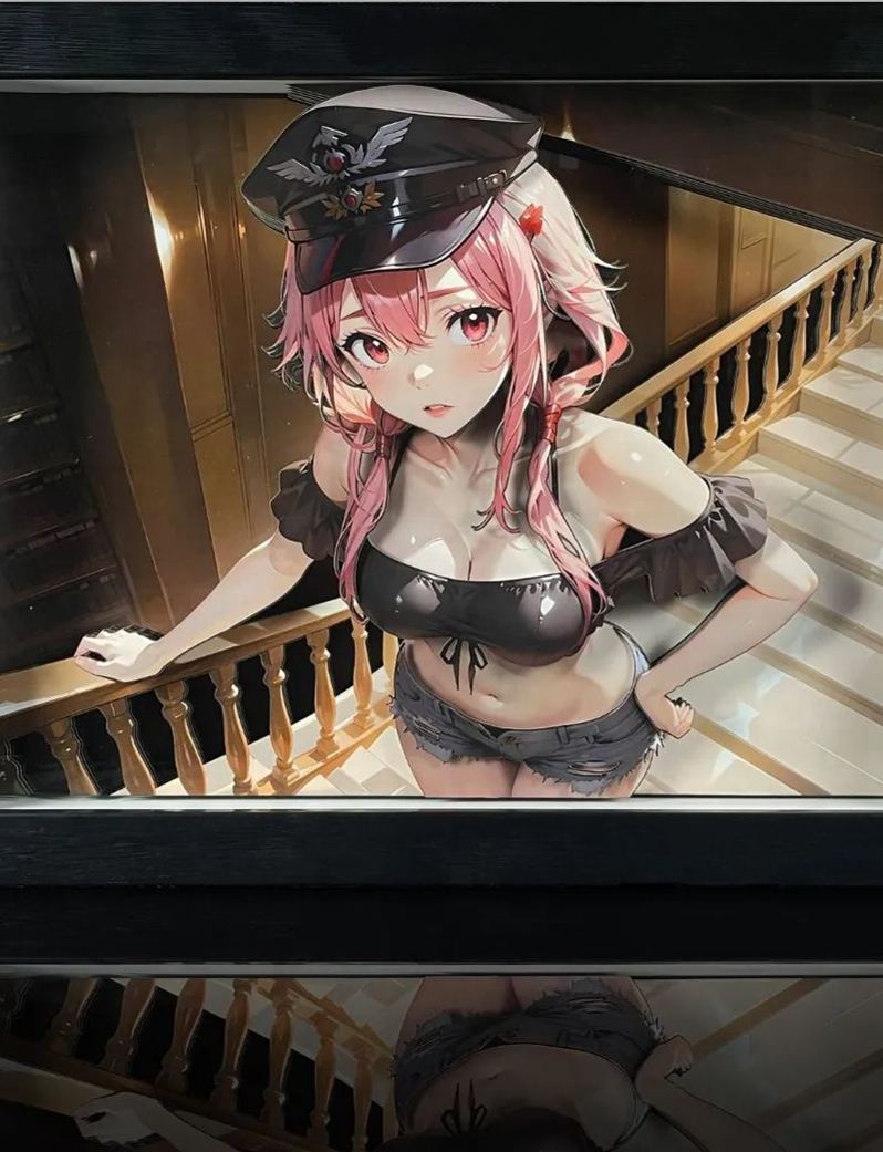 Guilty Crown Yui, 3D decorative painting, B&W Studio, in stock