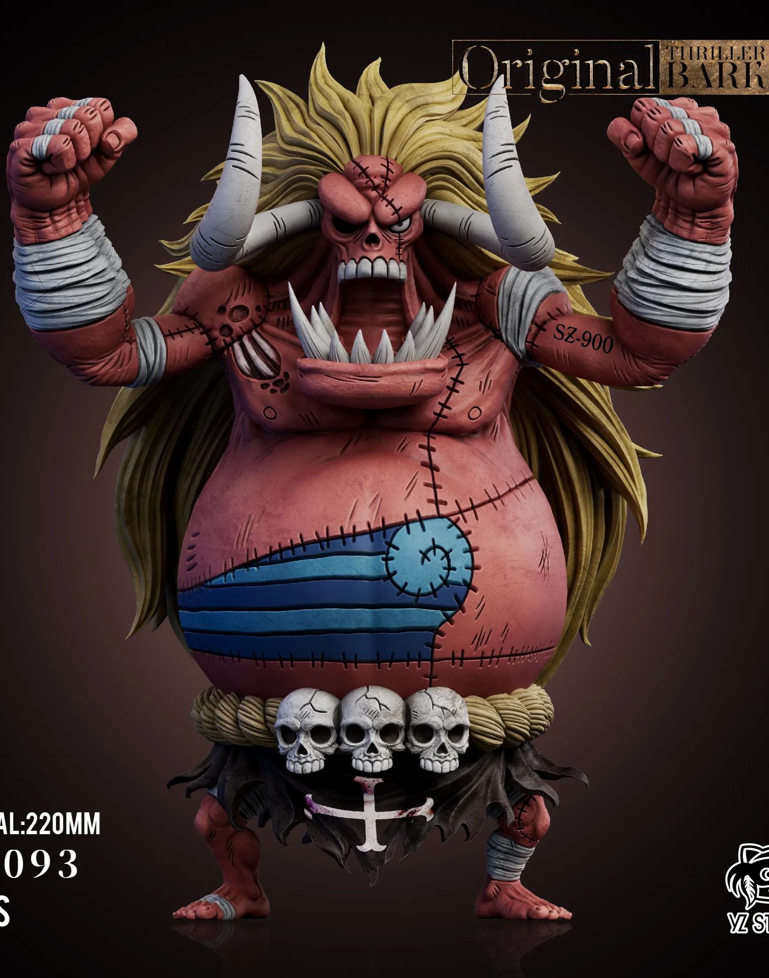 One Piece Demon Oz Grand Line Series Horror Bark 093, yz Studio Statue GK Pre-sale