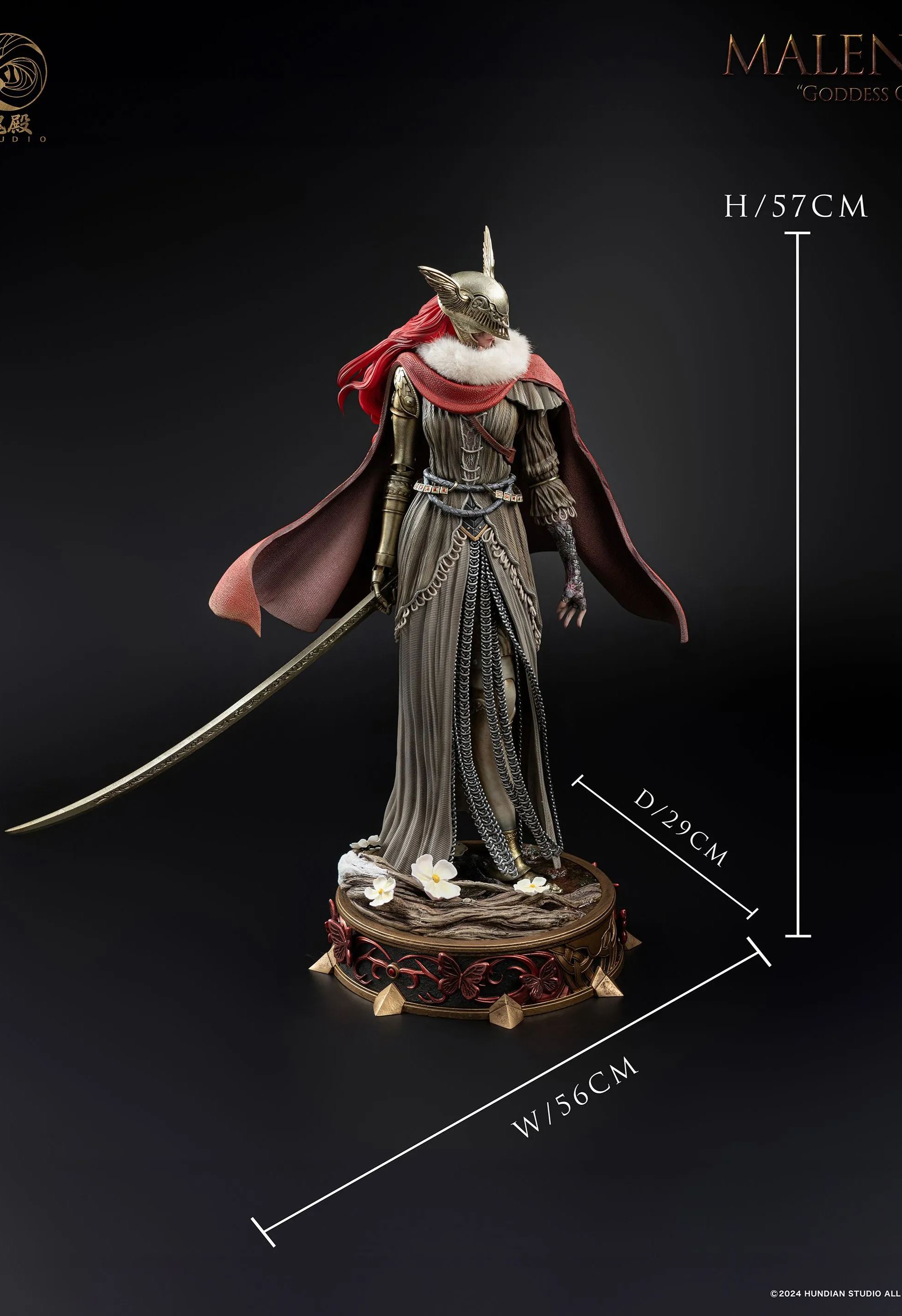 Elden Ring, Valkyrie Malenia, 1/4 scale, Soul Temple-studios, statue GK pre-sale