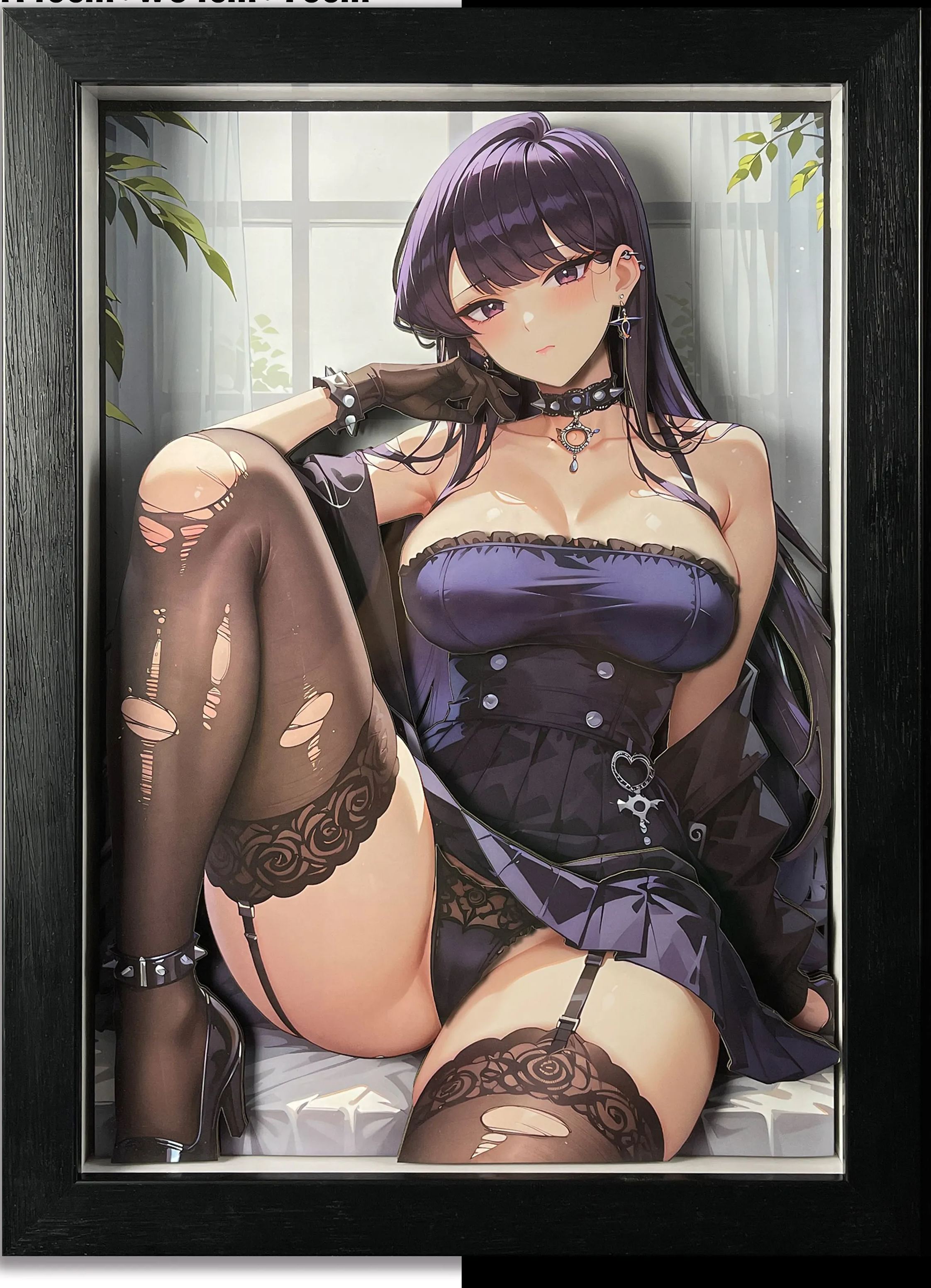 Furumi Glass ,3D Decorative Painting, B&W Studio, In stock