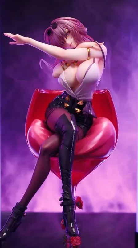 Honkai Impact 3rd Beautiful Girl Handwritten Coloring Finished Kafka 1/7 Statue GK，Rainbow Studio, (Adult 18+)-KWII-GK