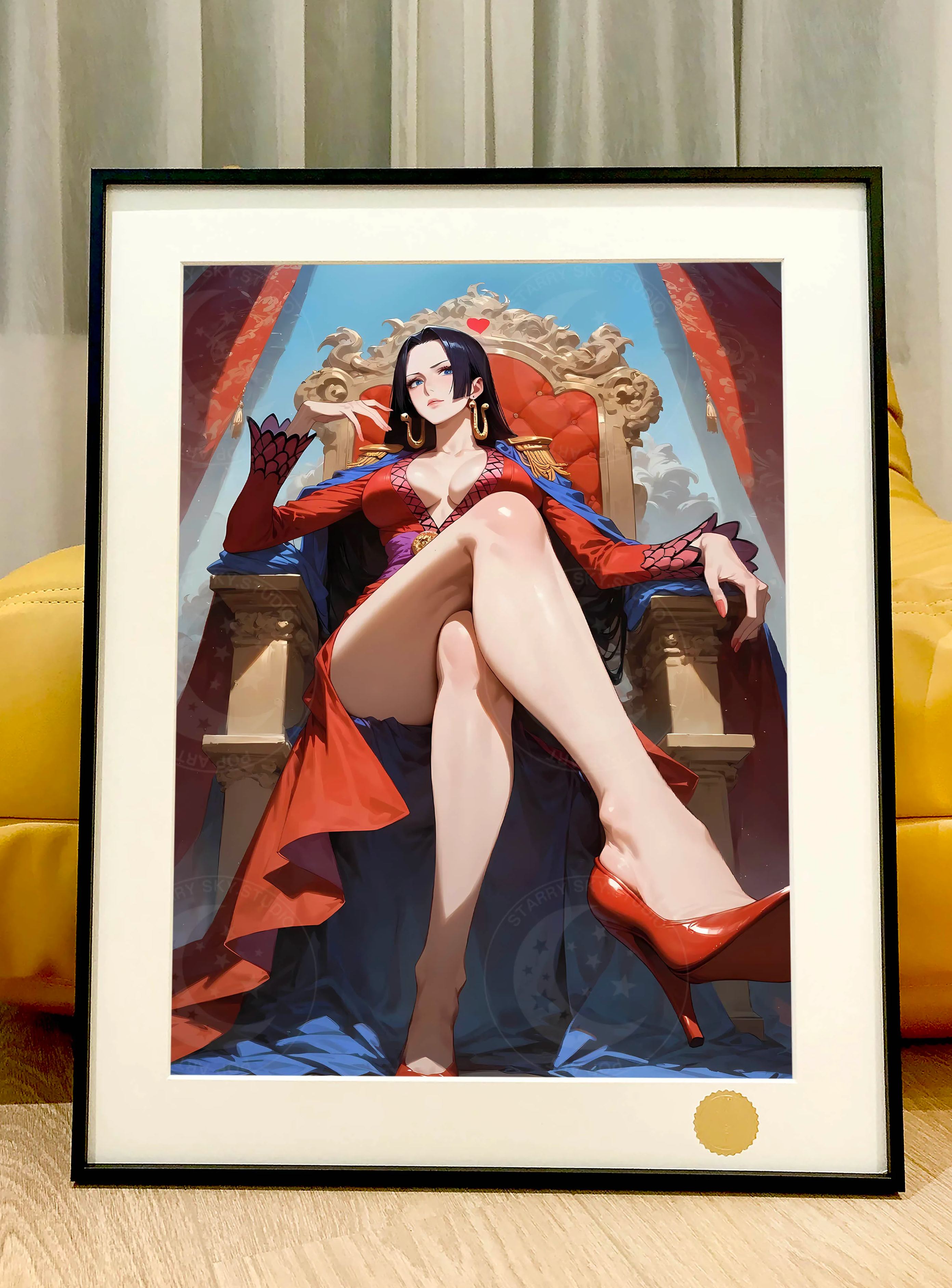 One Piece Throne Empress Shichibukai Boa Hancock Decorative Painting, Starry Sky Studio (Adult 18+) In stock-KWII-GK