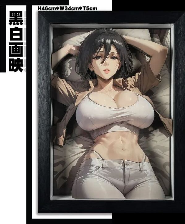 Attack on Titan Mikasa Ackerman 3D Decorative Painting (Adult 18+), in stock