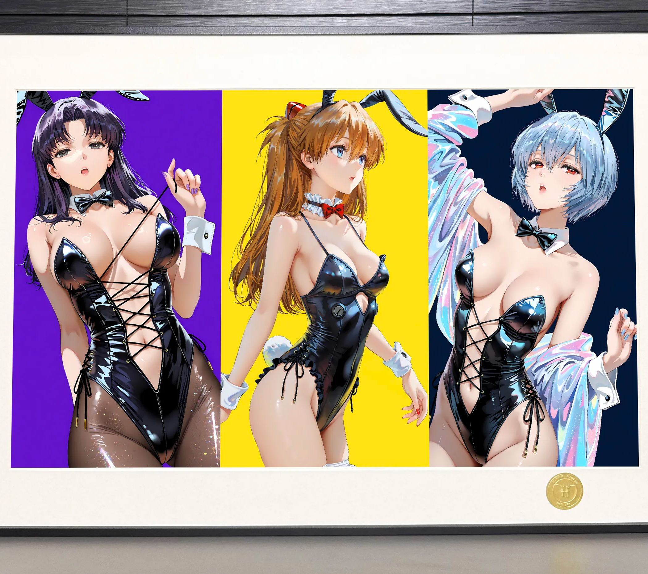 EVA Asuka, Rei Ayanami, Misato Katsuragi decorative painting, (Adult 18+) in stock
