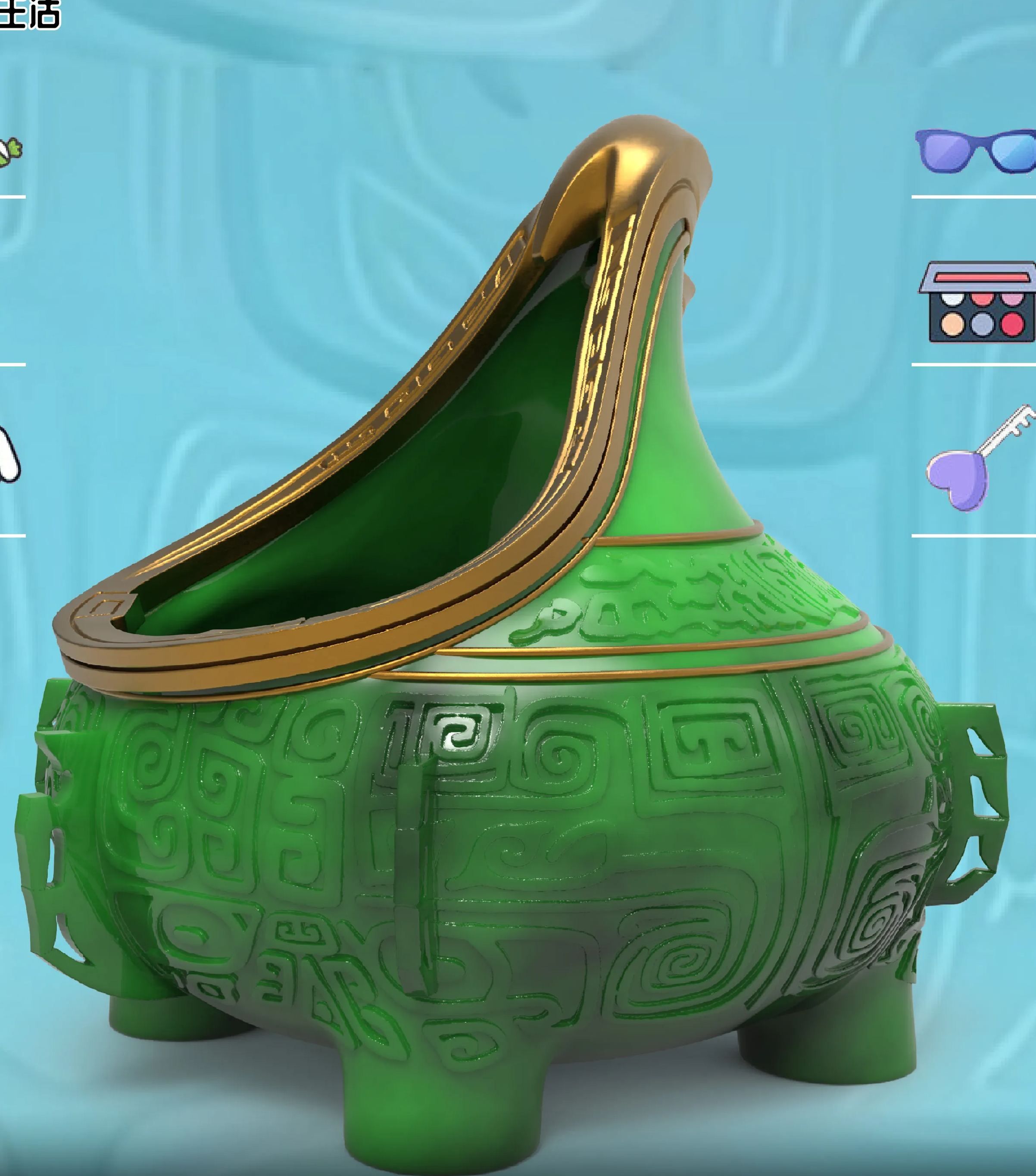 Nezha: The Devil Boy is Born, Manna Storage Jar & Ashtray, Multifunctional Desktop Ornament Statue GK, Pre-sale, Milk Milk Studio-KWII-GK