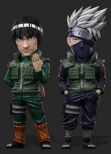 Naruto Hatake Kakashi&Might Guy Statue GK- Power Studio Pre-sale